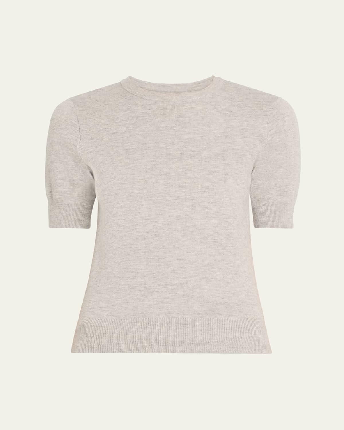 Aexae Crewneck Cashmere T-shirt In Grey