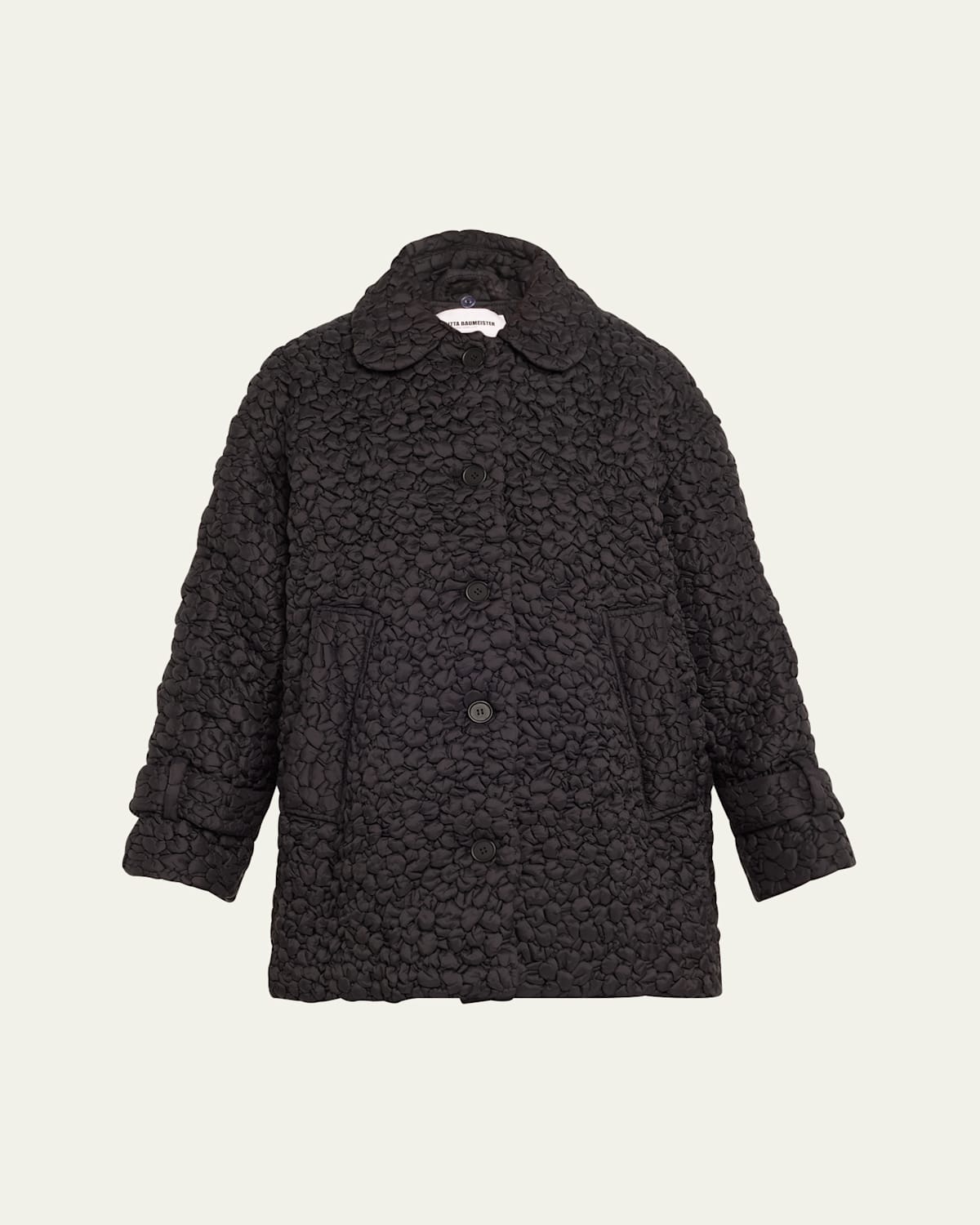 Bubbly Quilted Wind-Resistant Coat