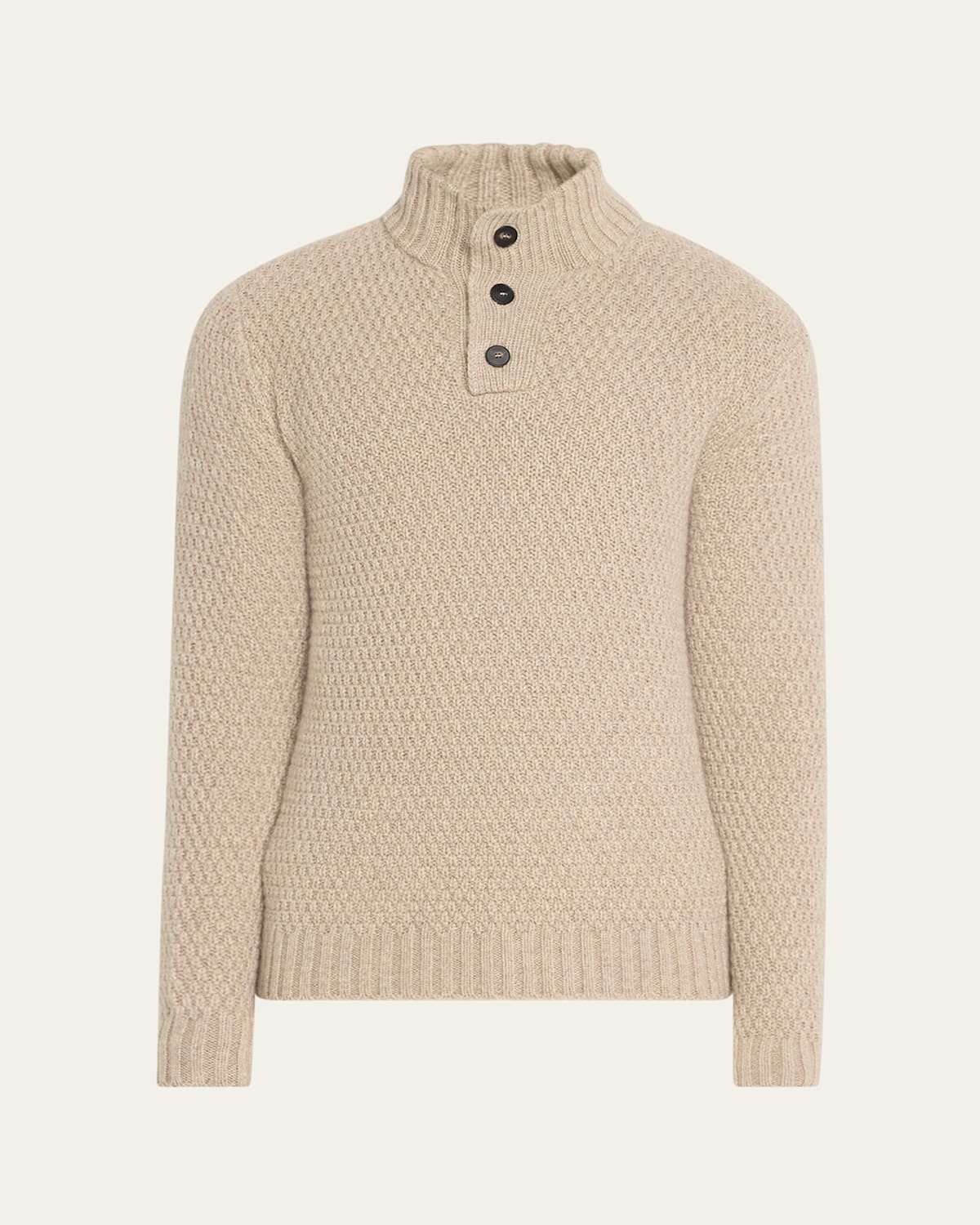Men's Cashmere Mock Neck Sweater