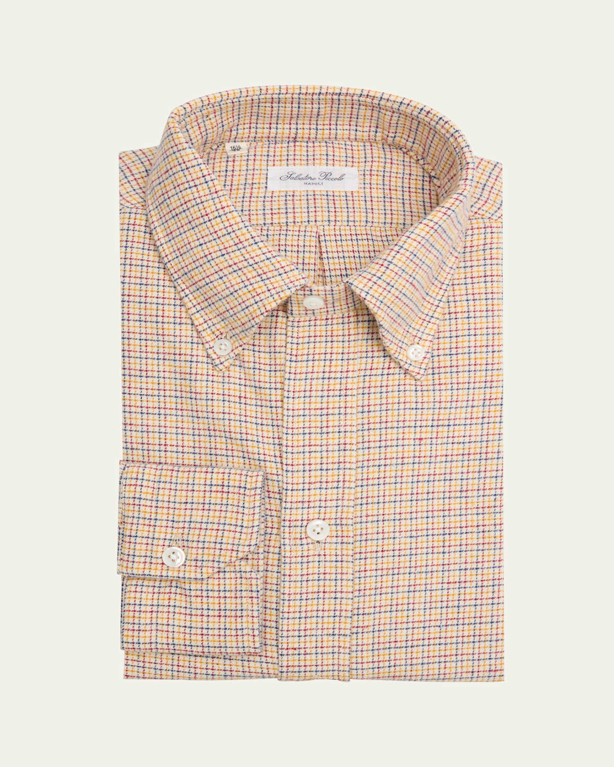 Men's Cotton Flannel Multi-Check Sport Shirt