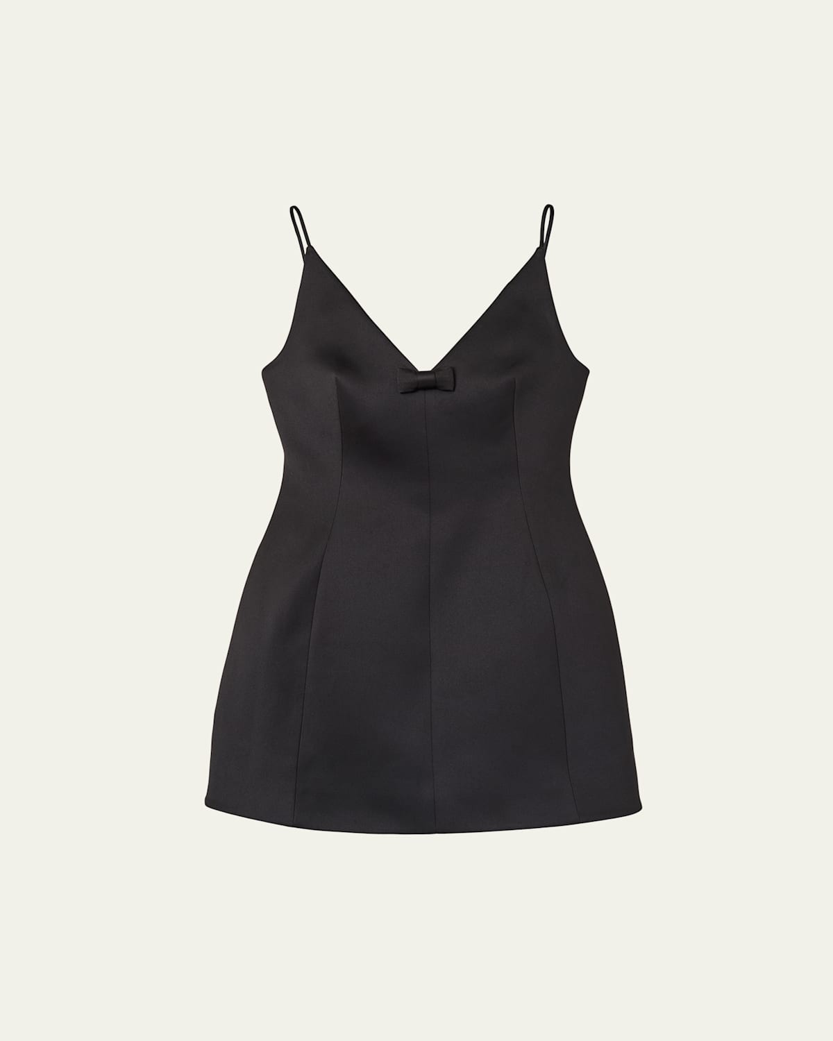 Satin Bow Mini Dress