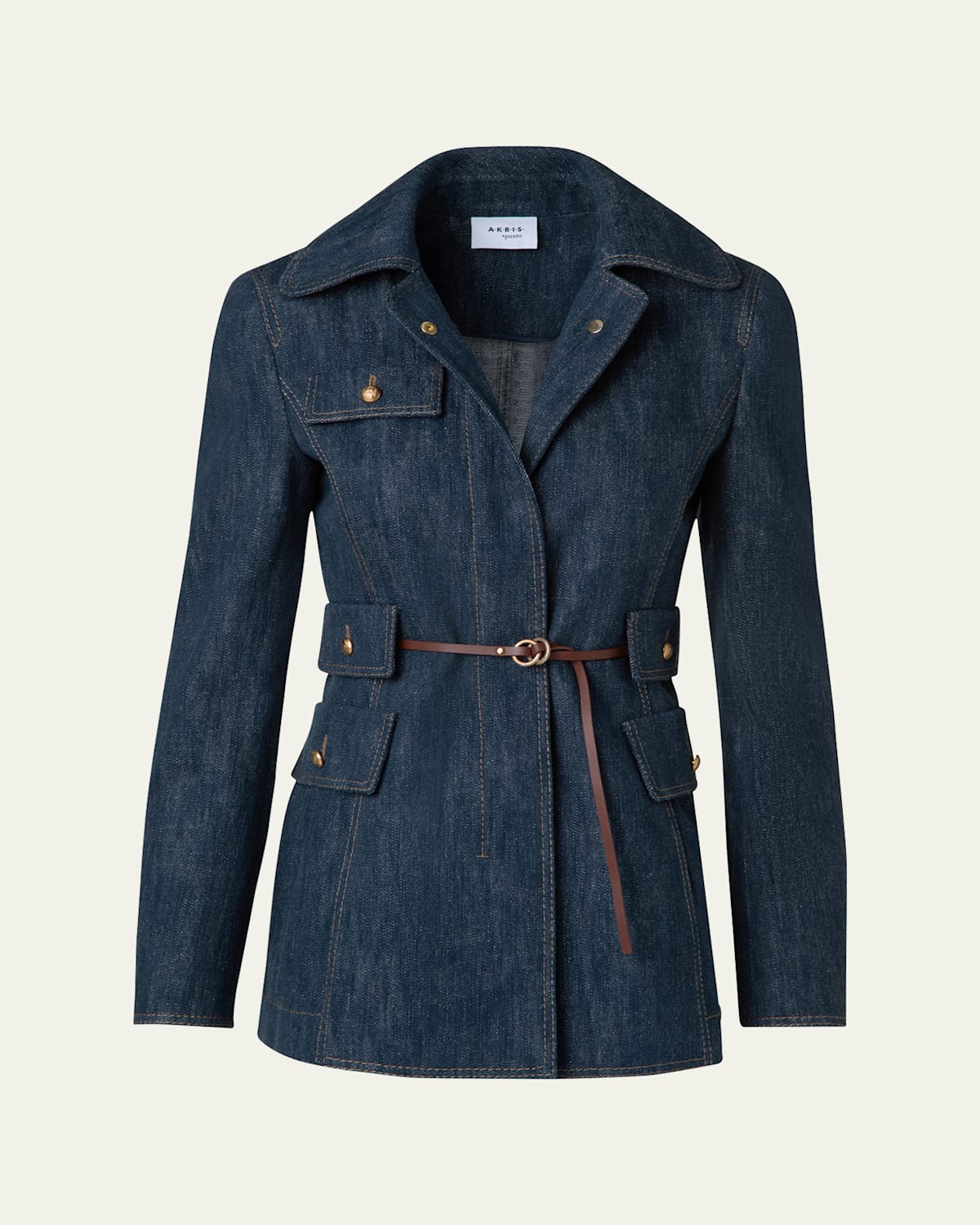 Denim Belted Jacket