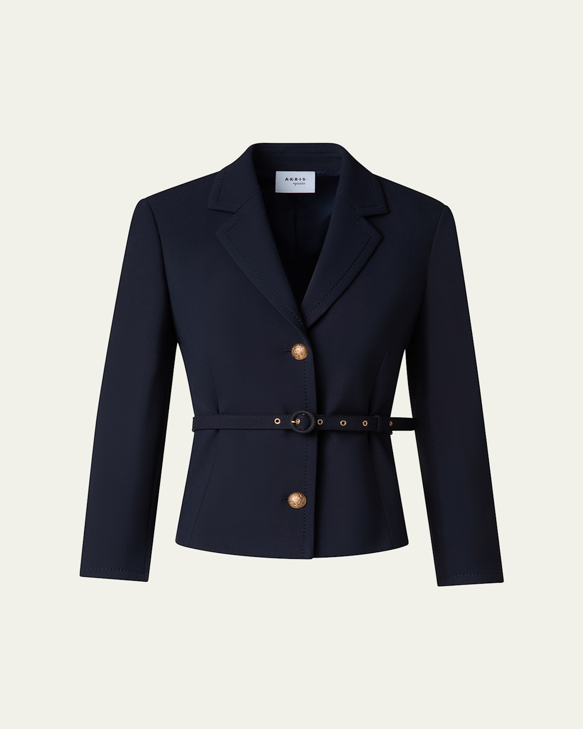 Belted Button Down Blazer