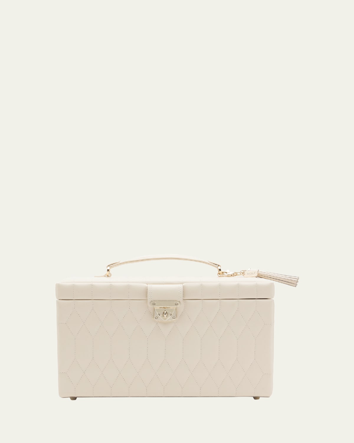 Caroline Ivory Large Jewelry Case