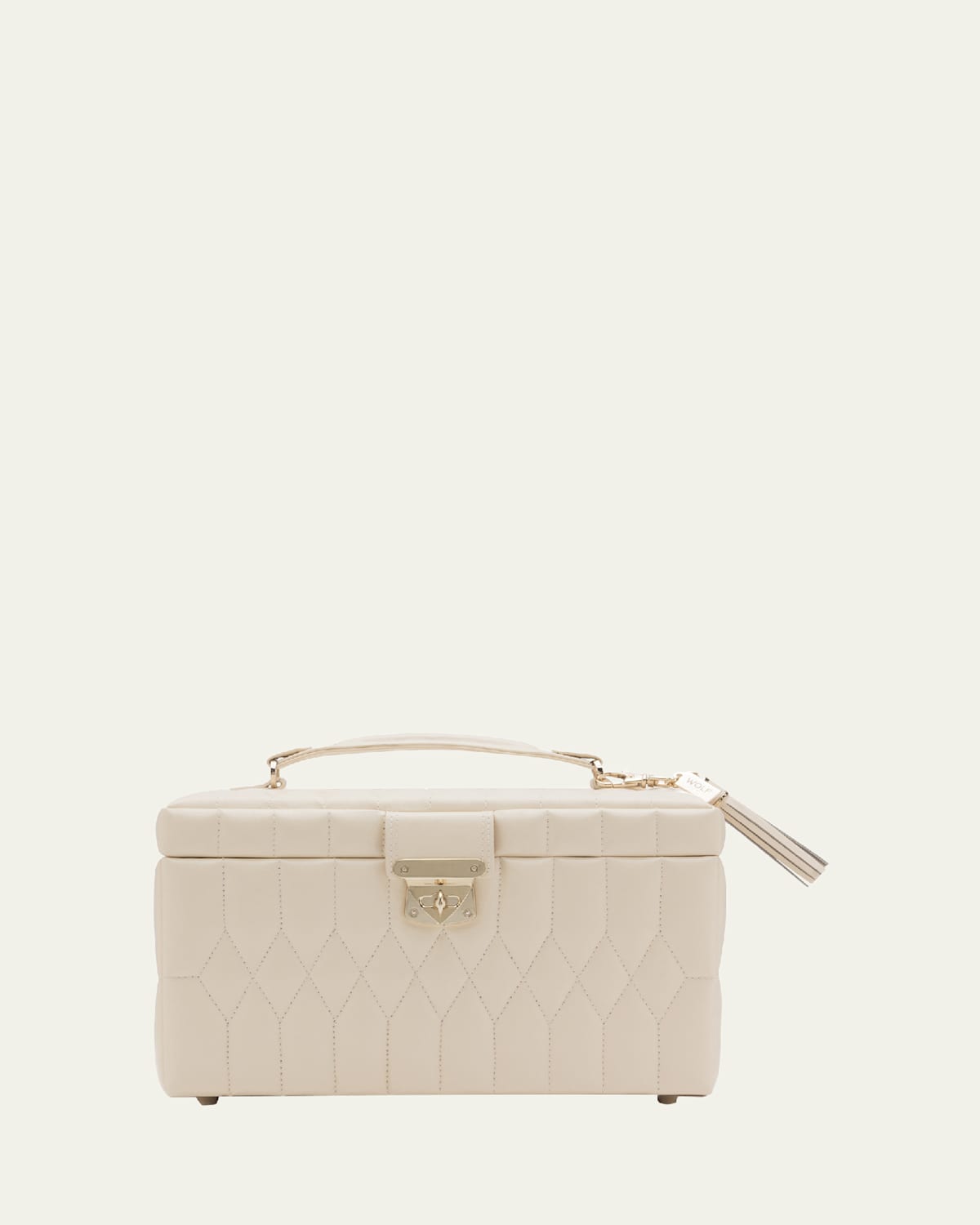 Caroline Ivory Medium Jewelry Case