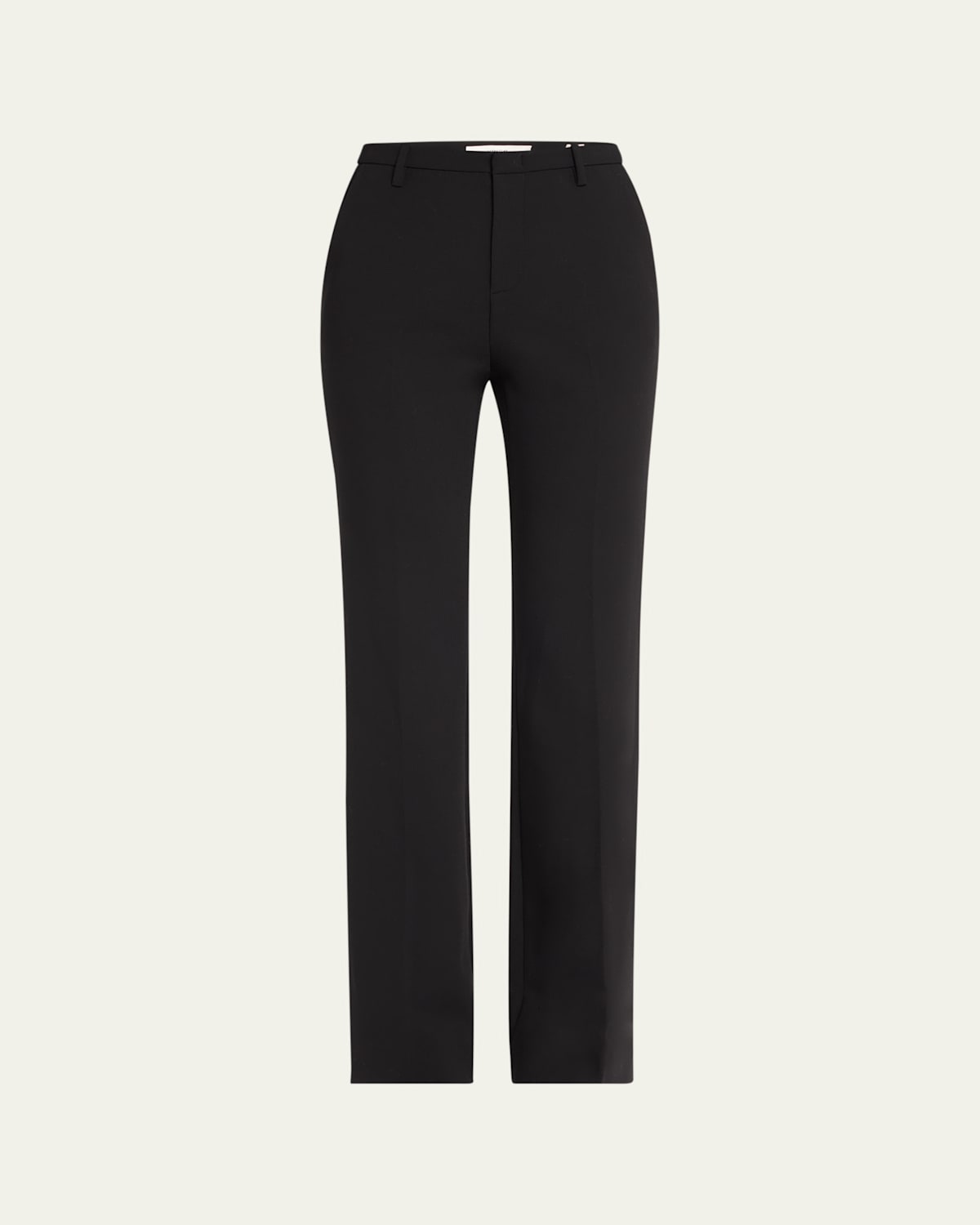 Vince Mid-rise Tailored Flare Pants In Black