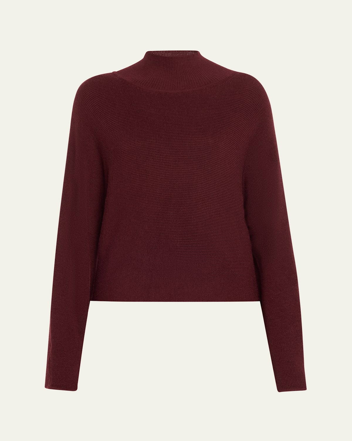 RAMY BROOK CASSIDY MOCK-NECK WOOL SWEATER 