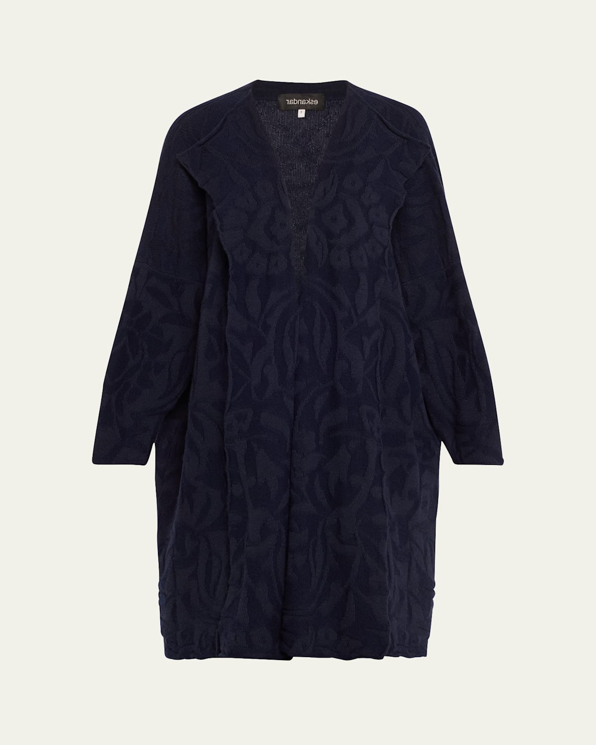Wide Cashmere Turtleneck Cardigan