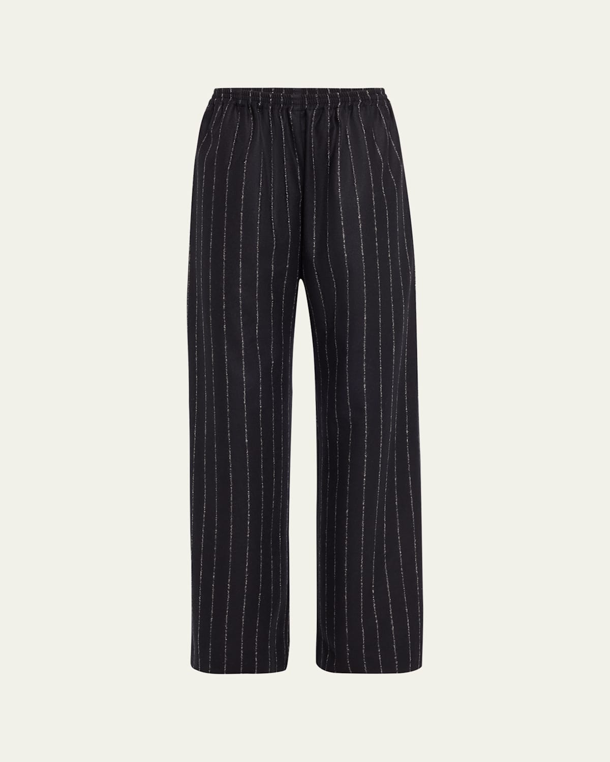 Pinstripe Wide Leg Trousers