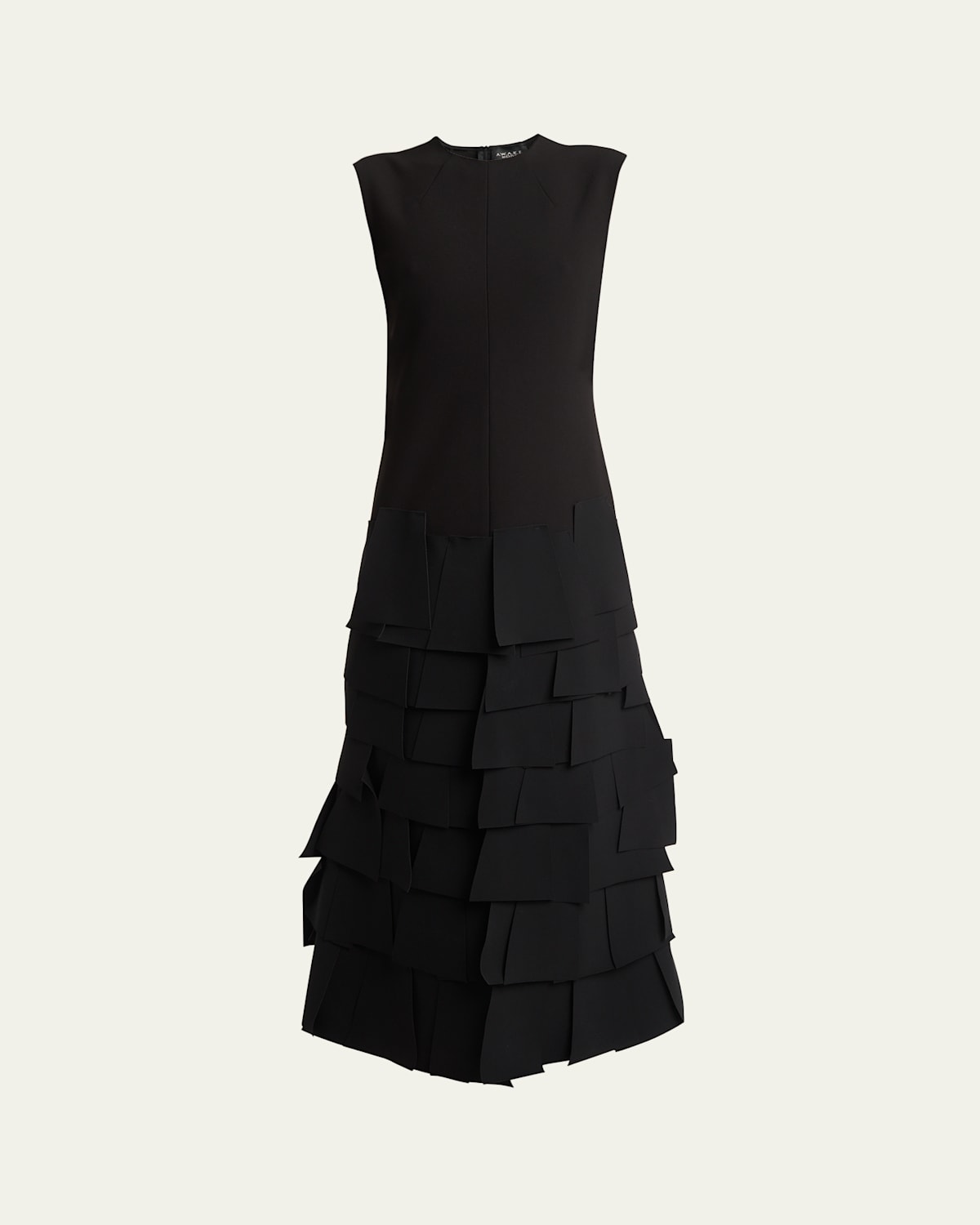 Laser-Cut Sleeveless Maxi Dress
