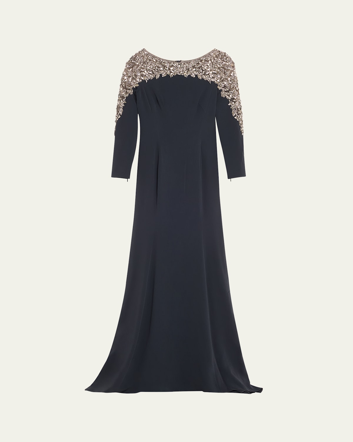 JENNY PACKHAM SOLSTICE BEADED TRUMPET GOWN 