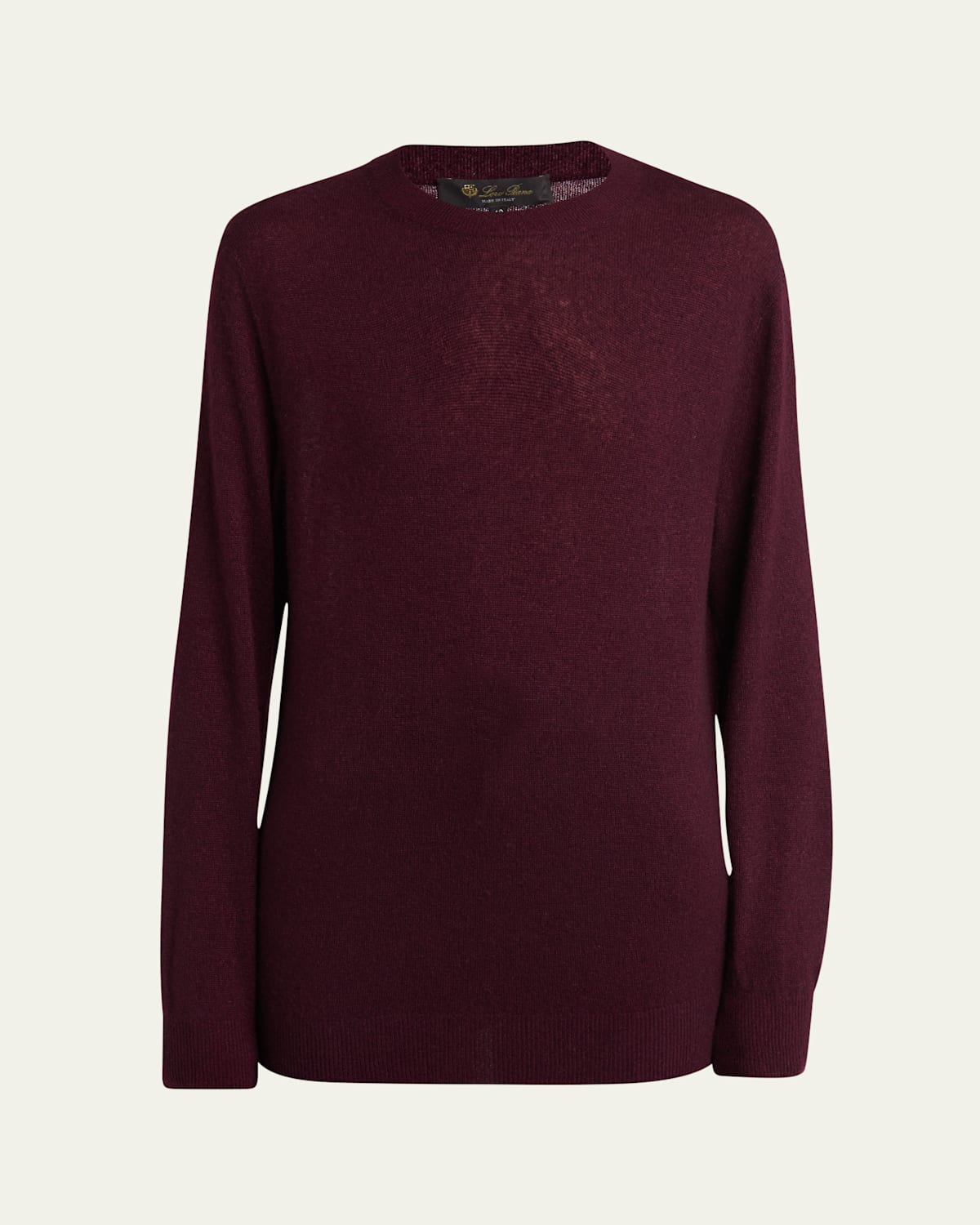 Loro Piana Camino Gg14 Cashmere Silk Sweater In Garnet Elegance