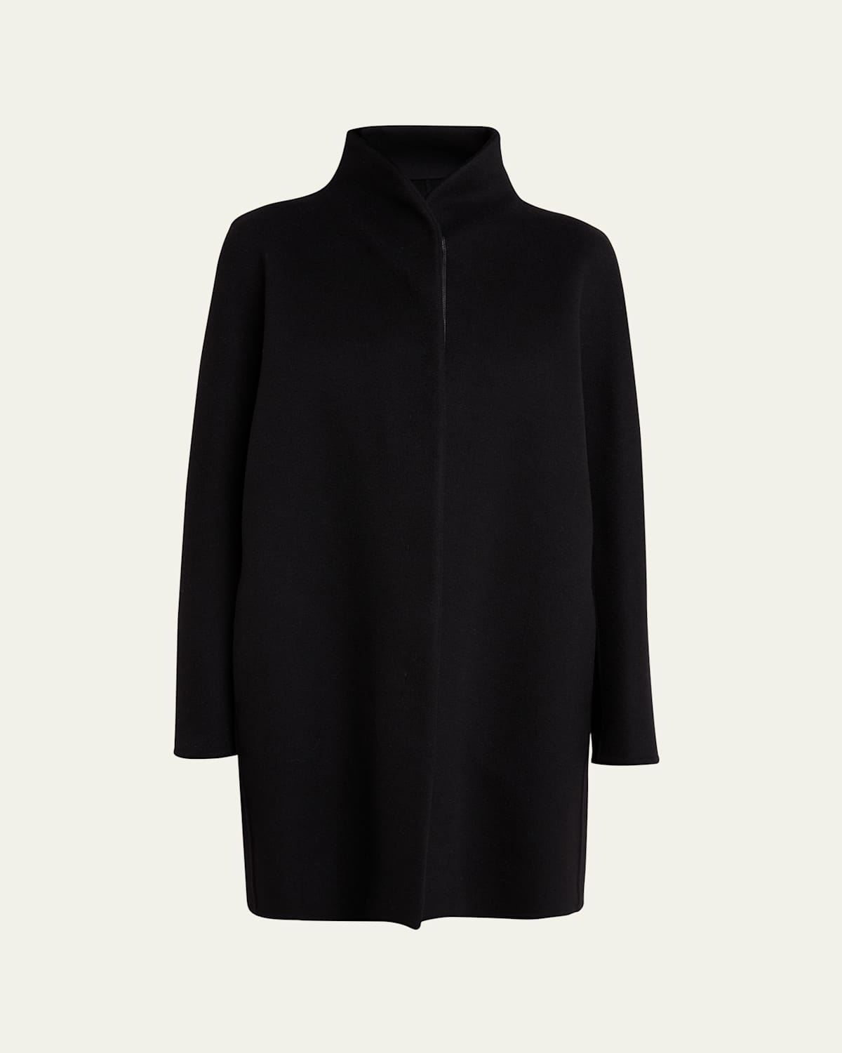 Loro Piana Scotty Double Baby Cashmere Single-breasted Coat In Black