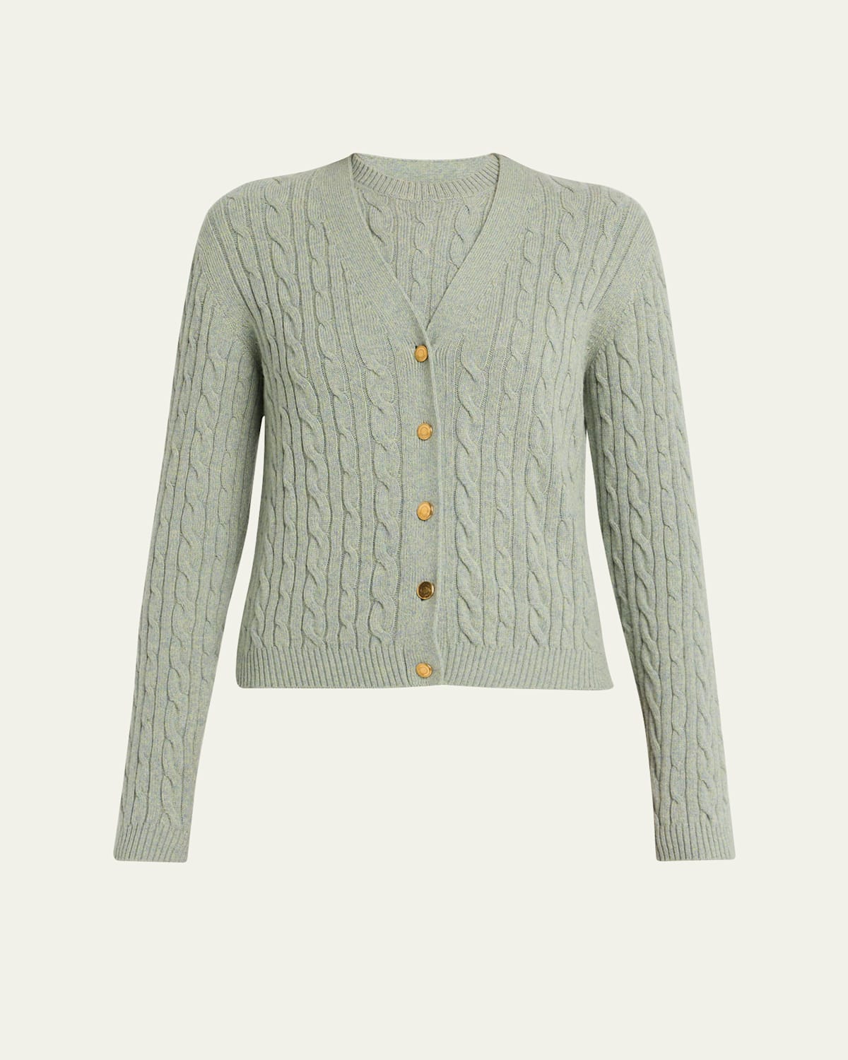 Loro Piana Baby Cashmere Cable Knit Cardigan