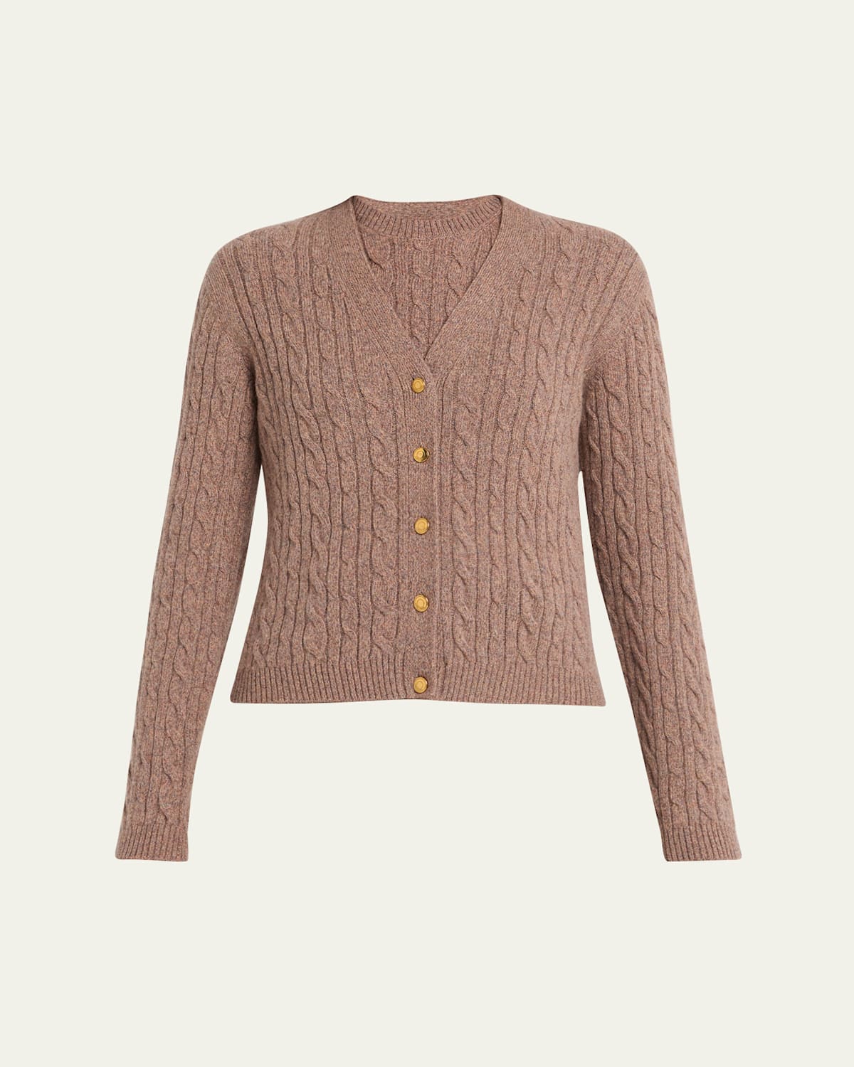 Loro Piana Baby Cashmere Cable Knit Cardigan