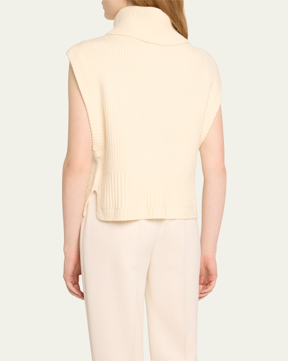 Maple Wool & Cashmere Sleeveless Turtleneck Top