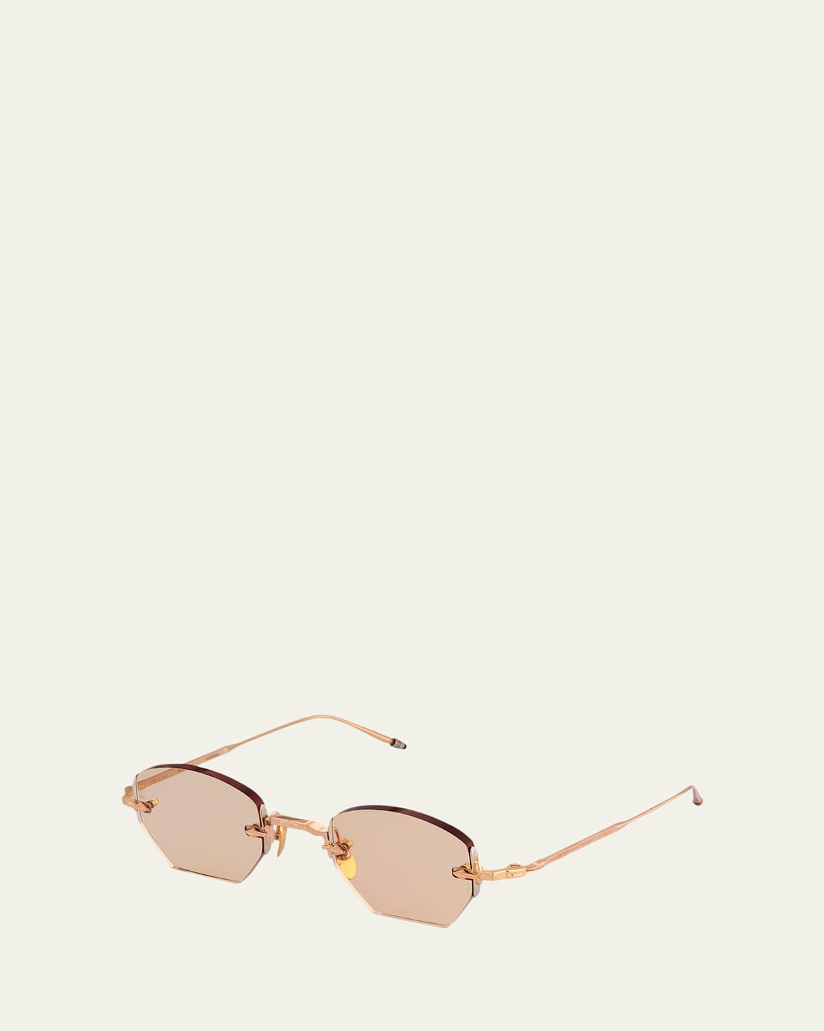 Oatman Rimless Hexagonal Sunglasses