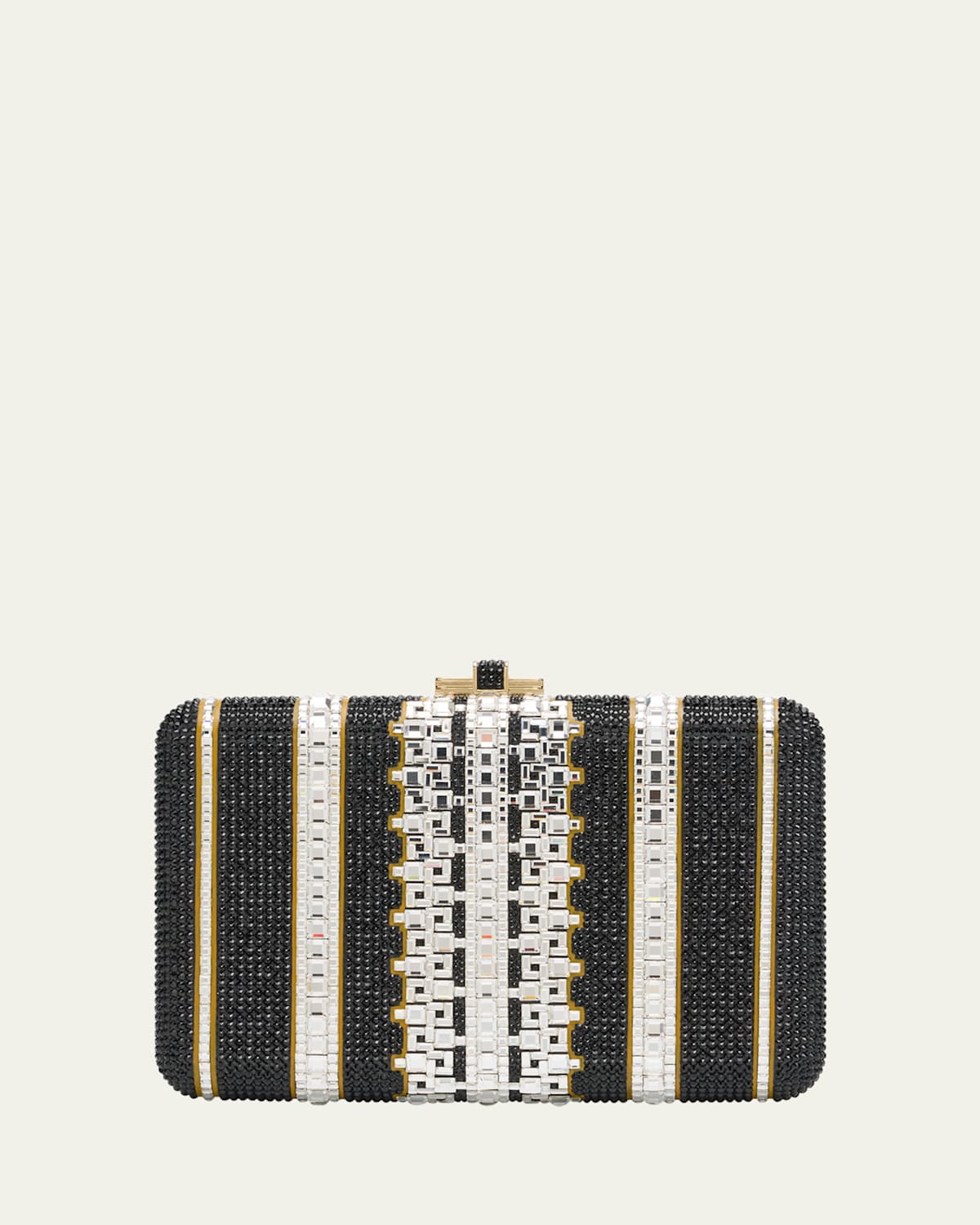 Lattice Crystal Slim Clutch Bag