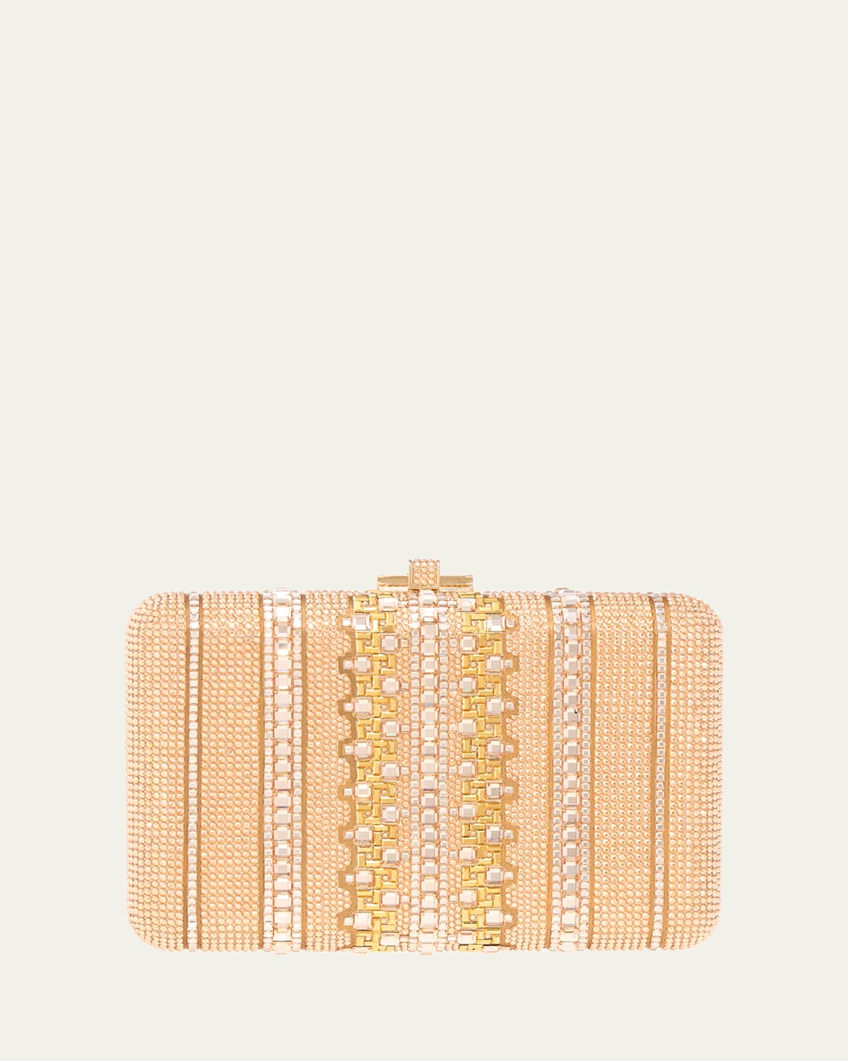 Judith Leiber Couture Lattice Crystal Slim Clutch Bag