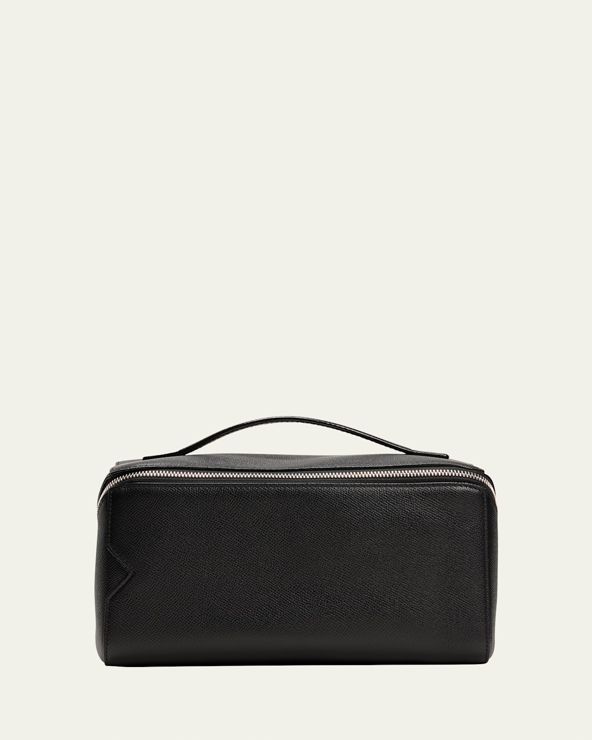 Men's V-Line Soft Leather Toiletry Bag