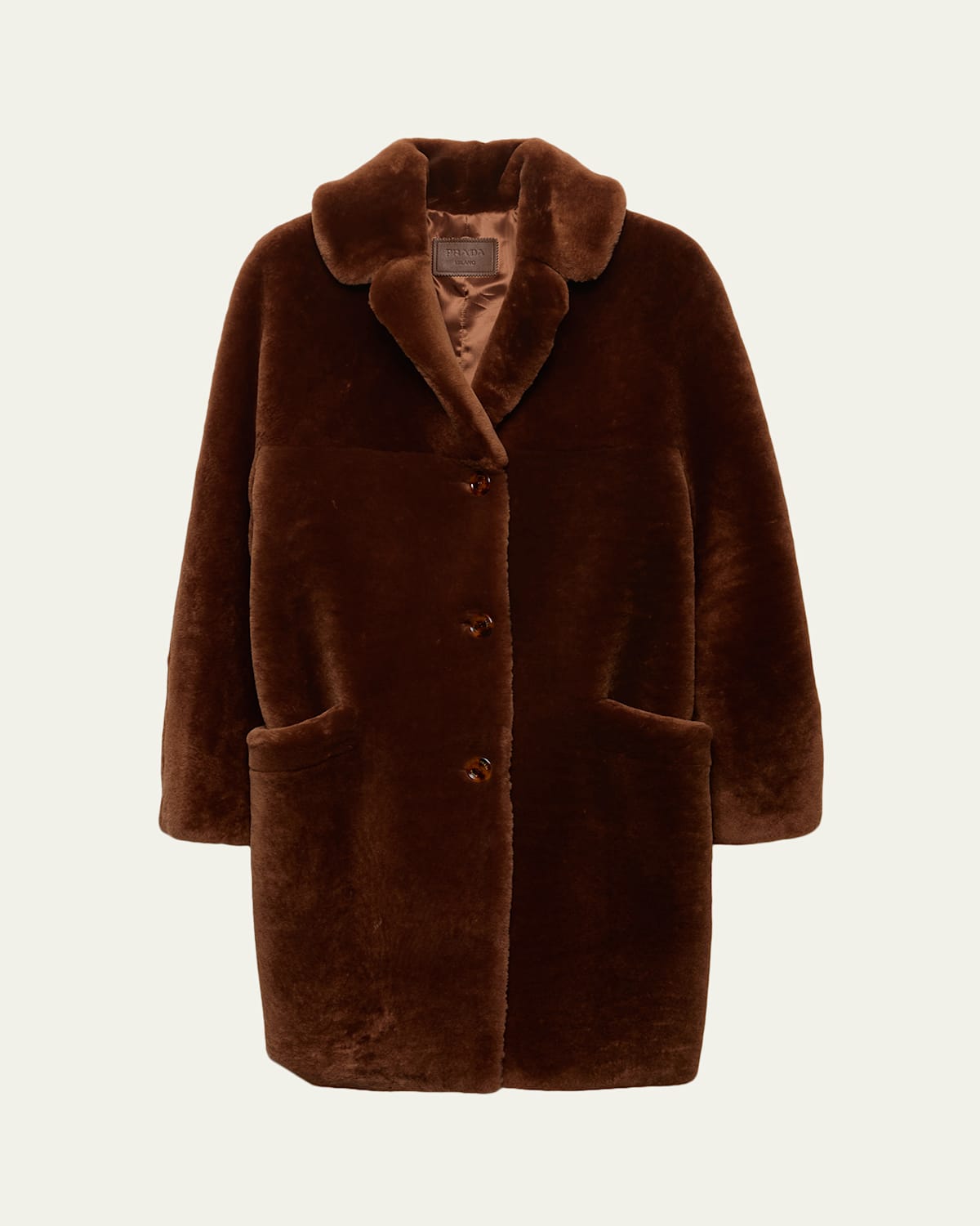 Prada Shearling Montone Coat