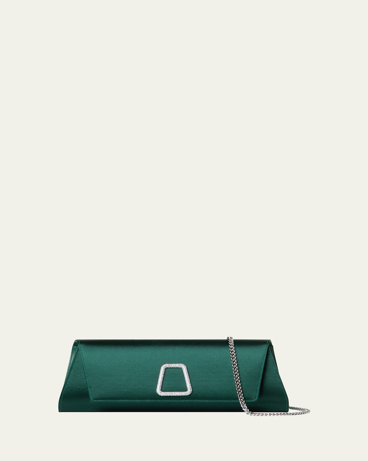 AKRIS ANOUK SMALL SATIN CLUTCH BAG 