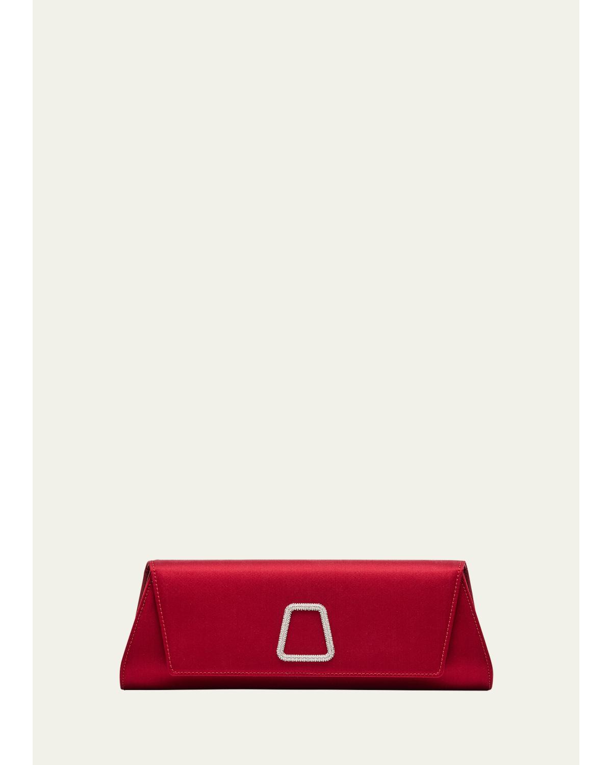 Anouk Small Satin Clutch Bag