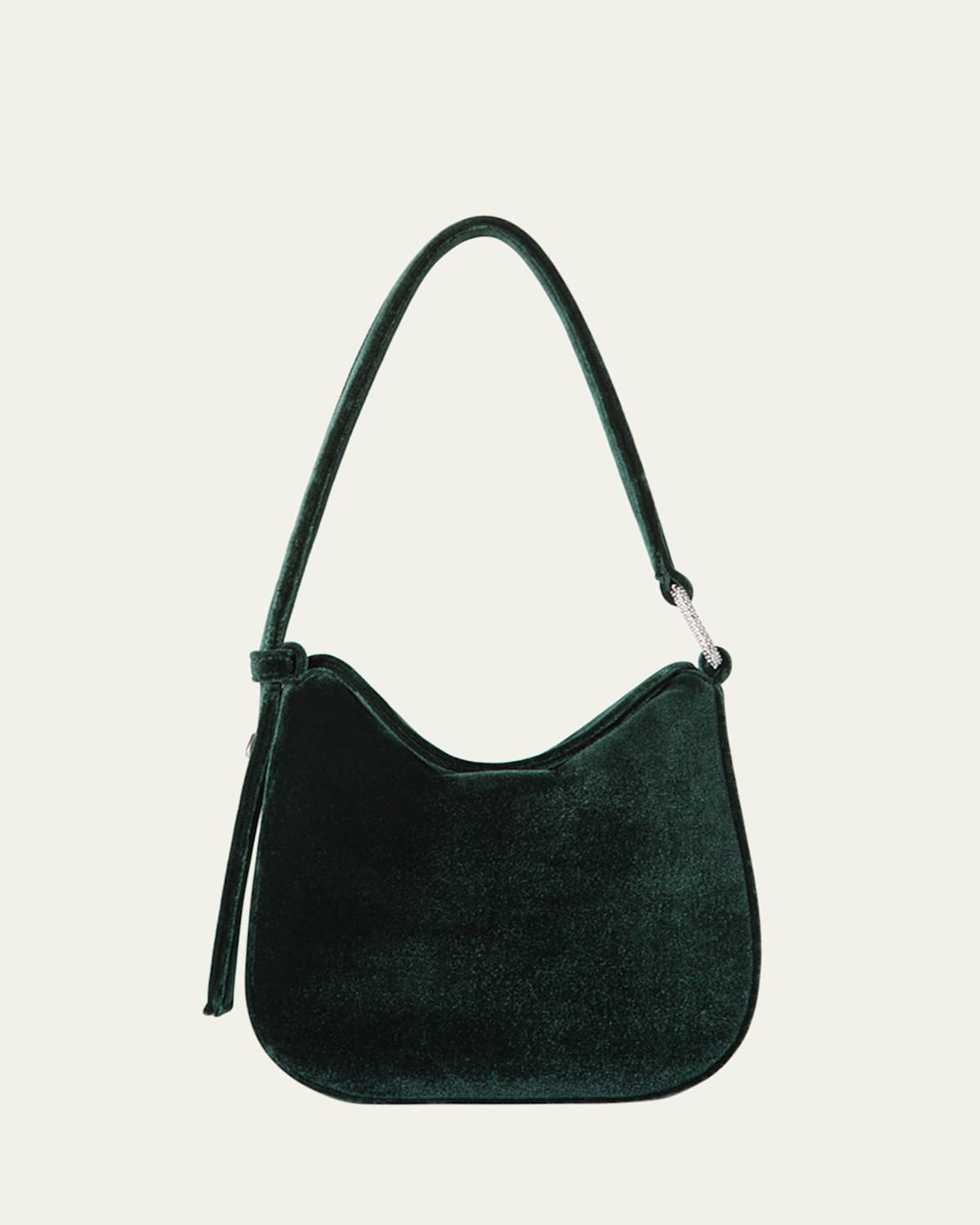 AKRIS ANNA MINI VELVET HOBO BAG 