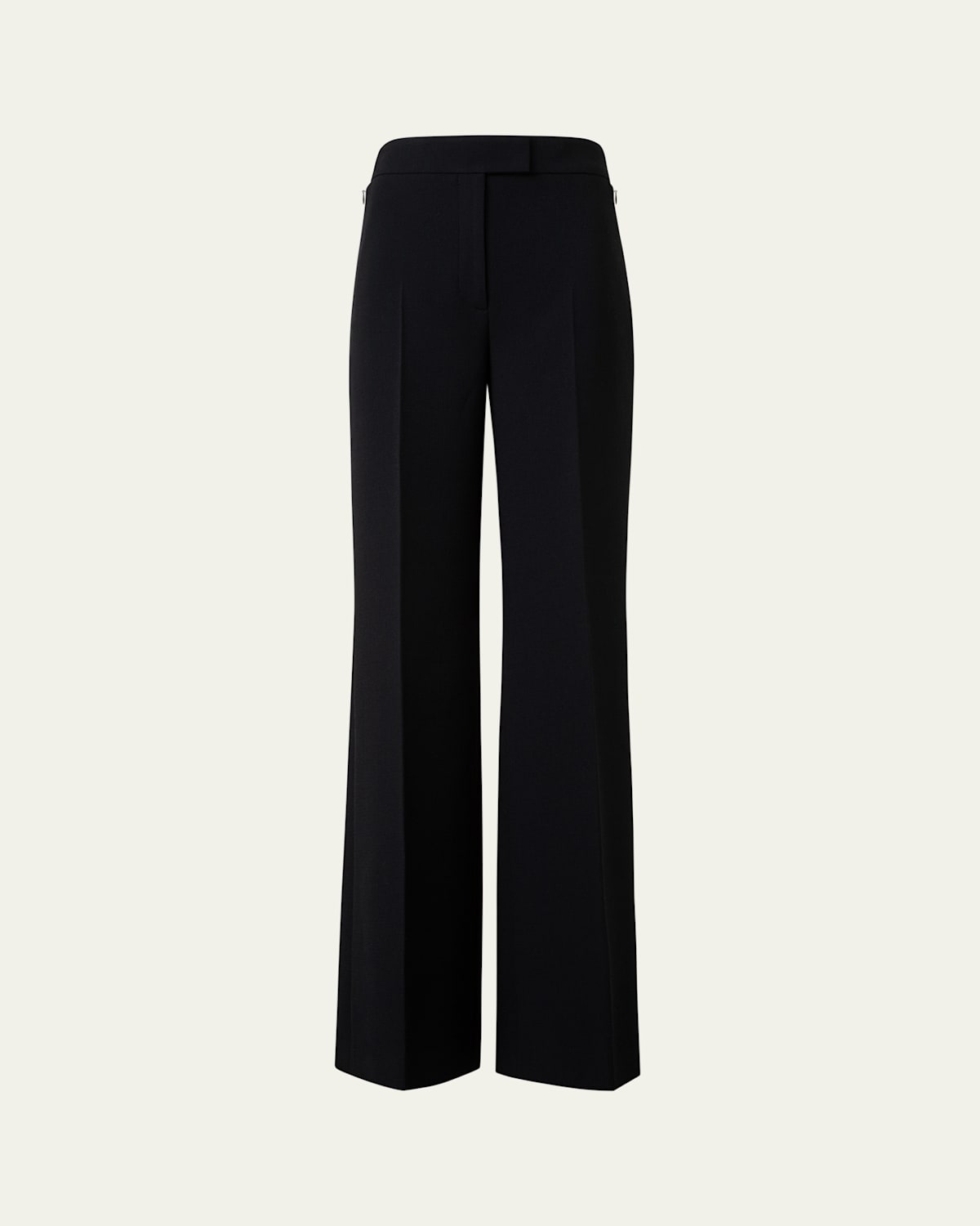 Fior Wool Crepe Double-Face Wide Leg Pants