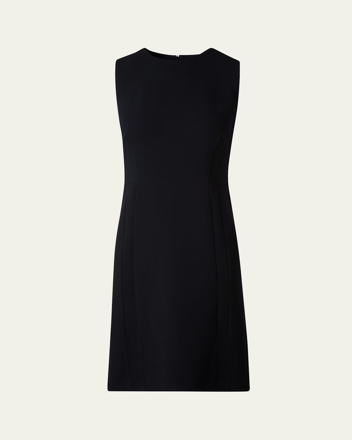 Akris Wool Crepe Double-face Dress In Black