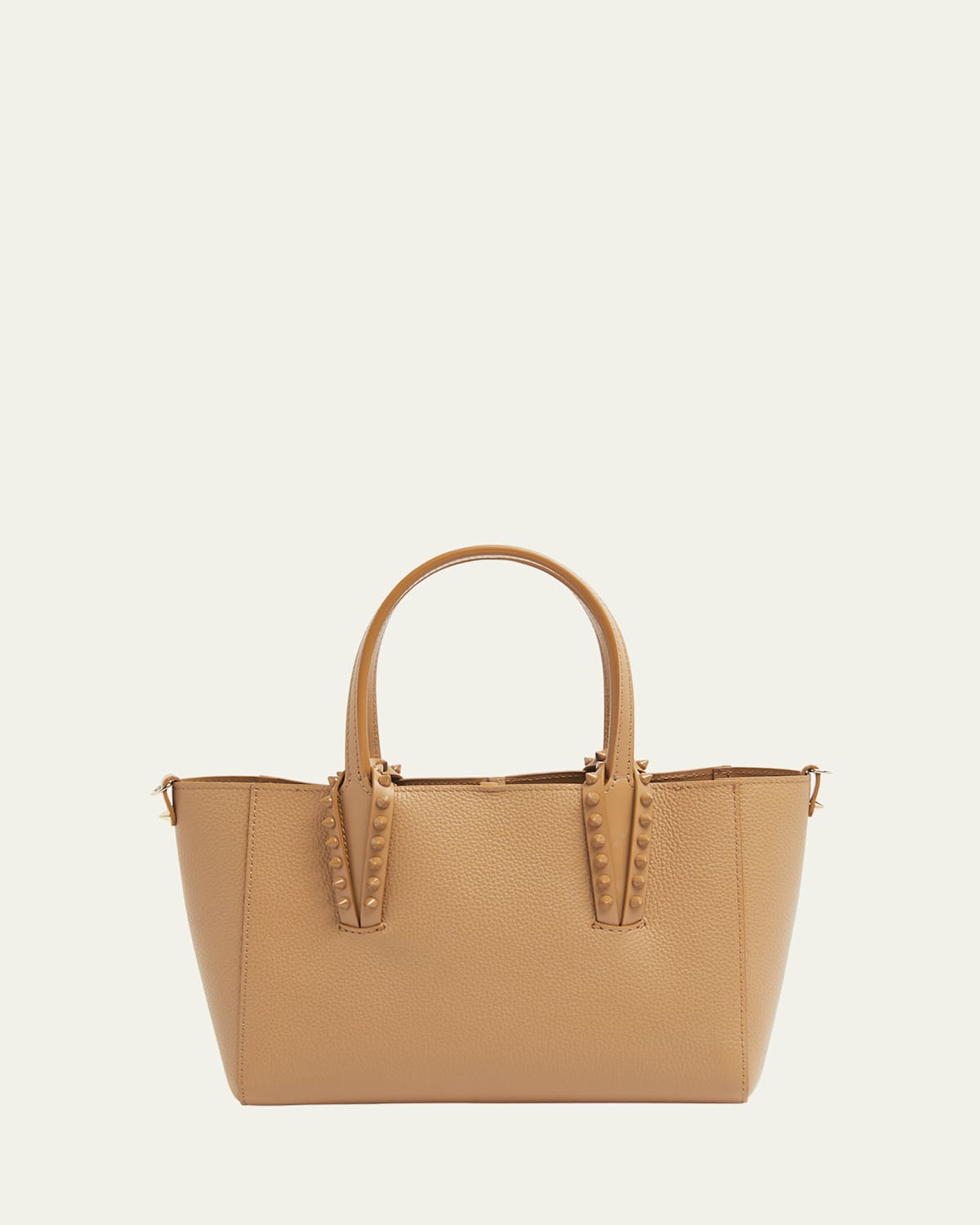 Christian Louboutin Cabata Soft East-west Mini Shoulder Bag In Grained Leather In Lionne
