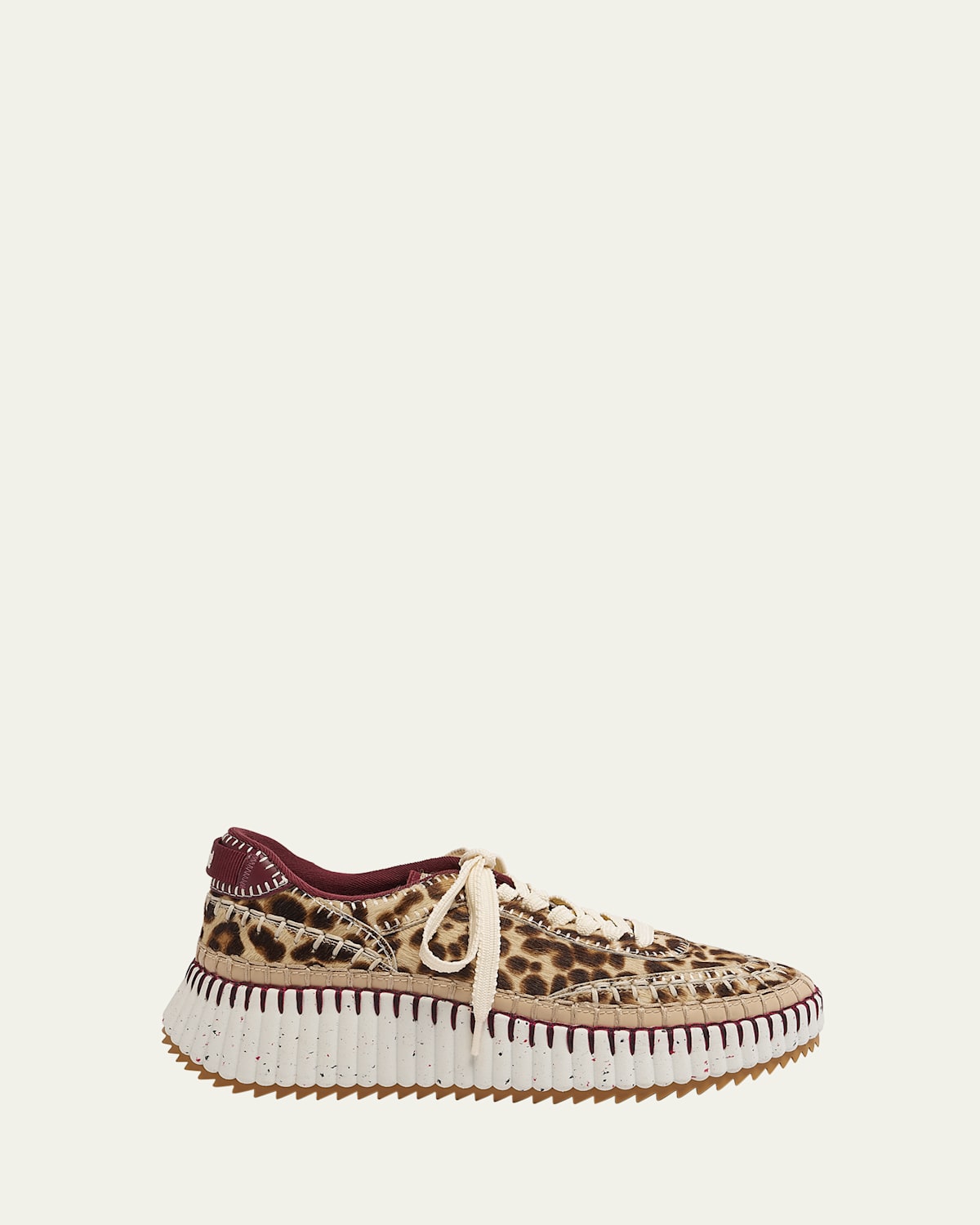 Nama Leopard Stitch Walking Sneakers