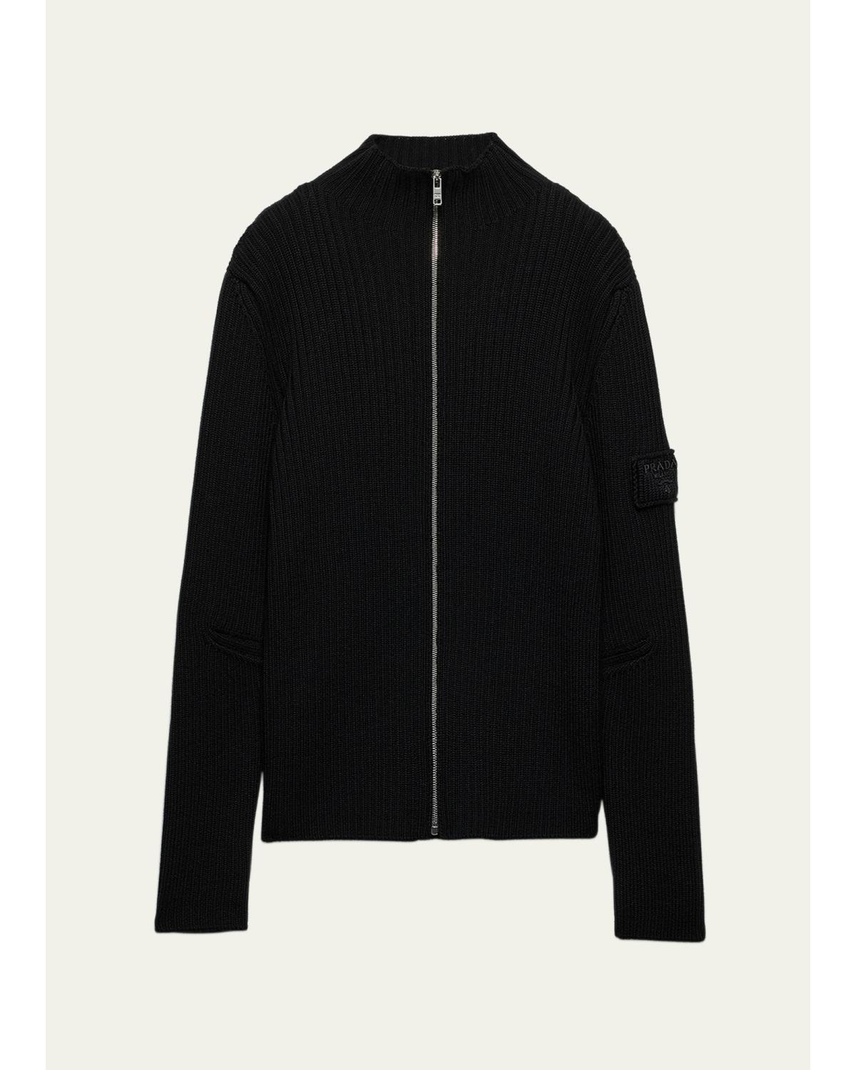 Men'S Ribbed Zip Sweater