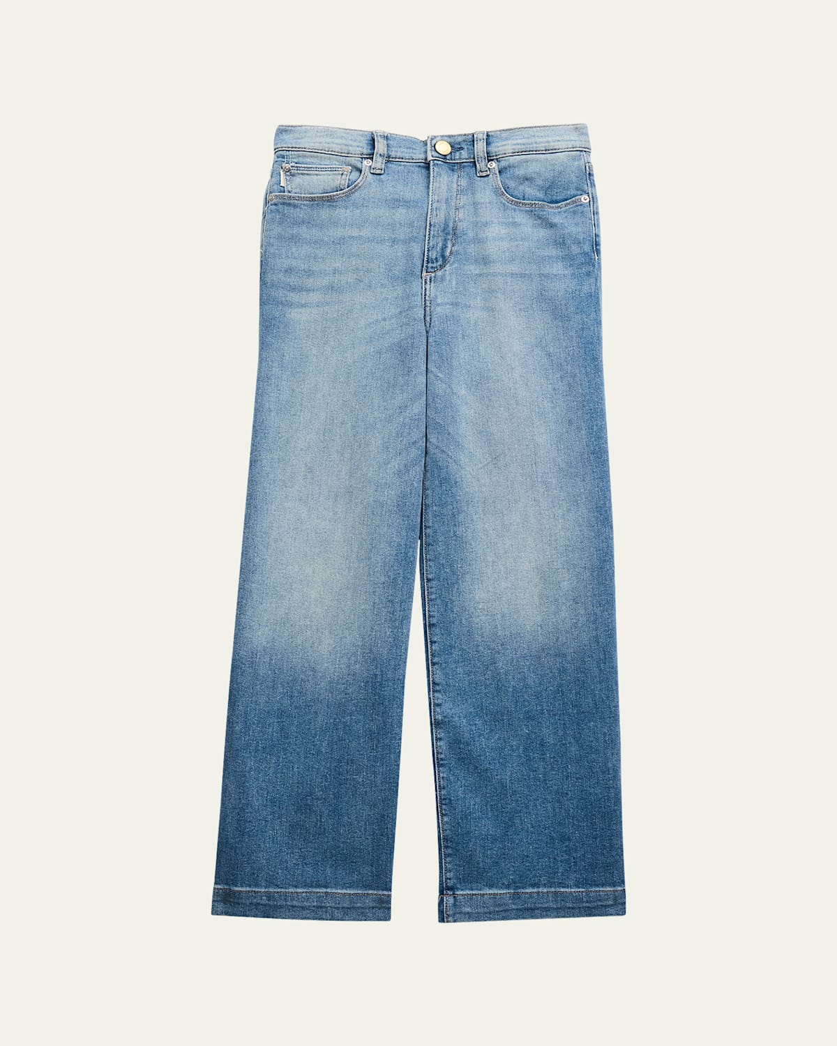 Dl1961 Girl's Lily Wide Leg Jeans In Ravello