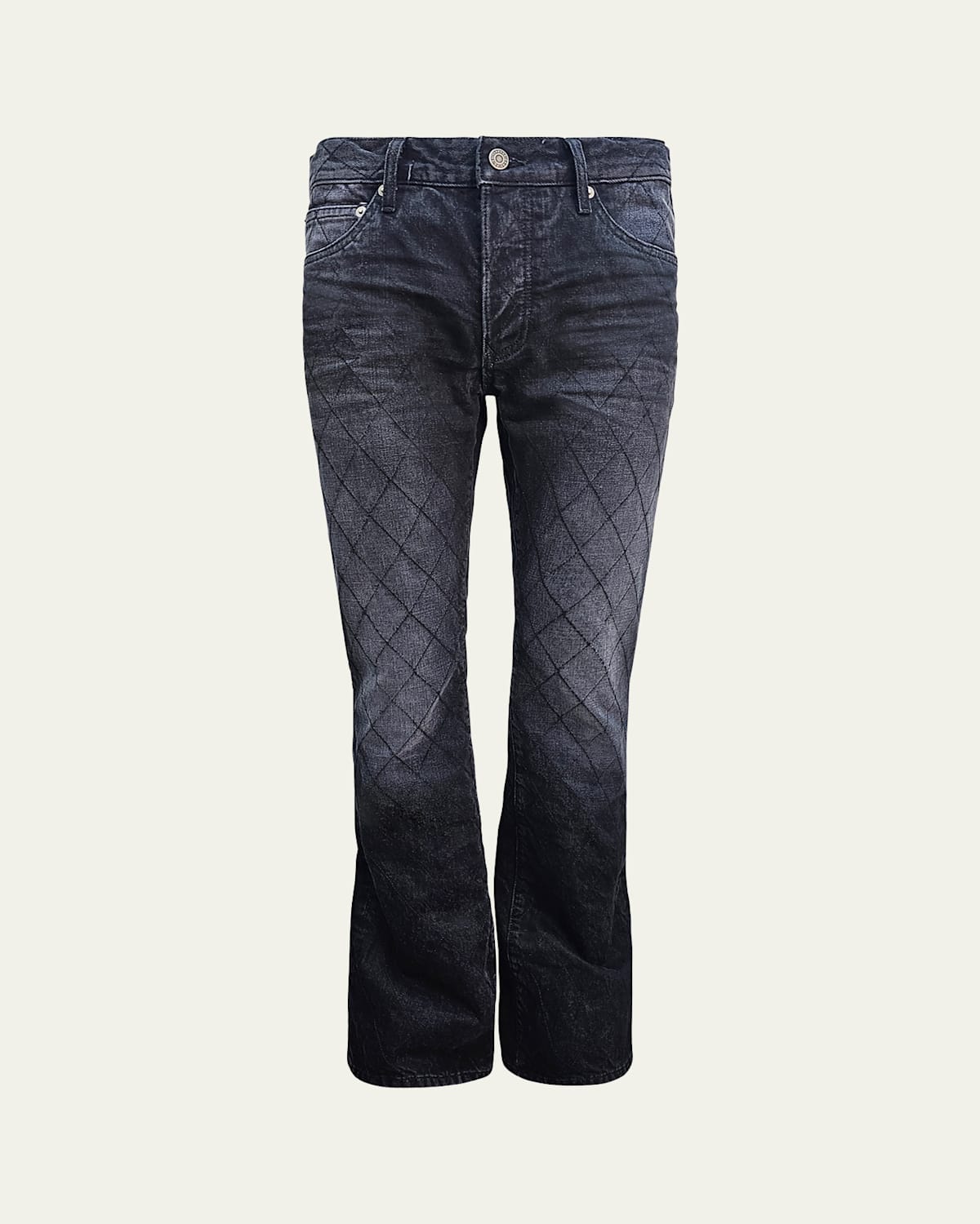 Men's Jimmy Quilted Flare Jeans