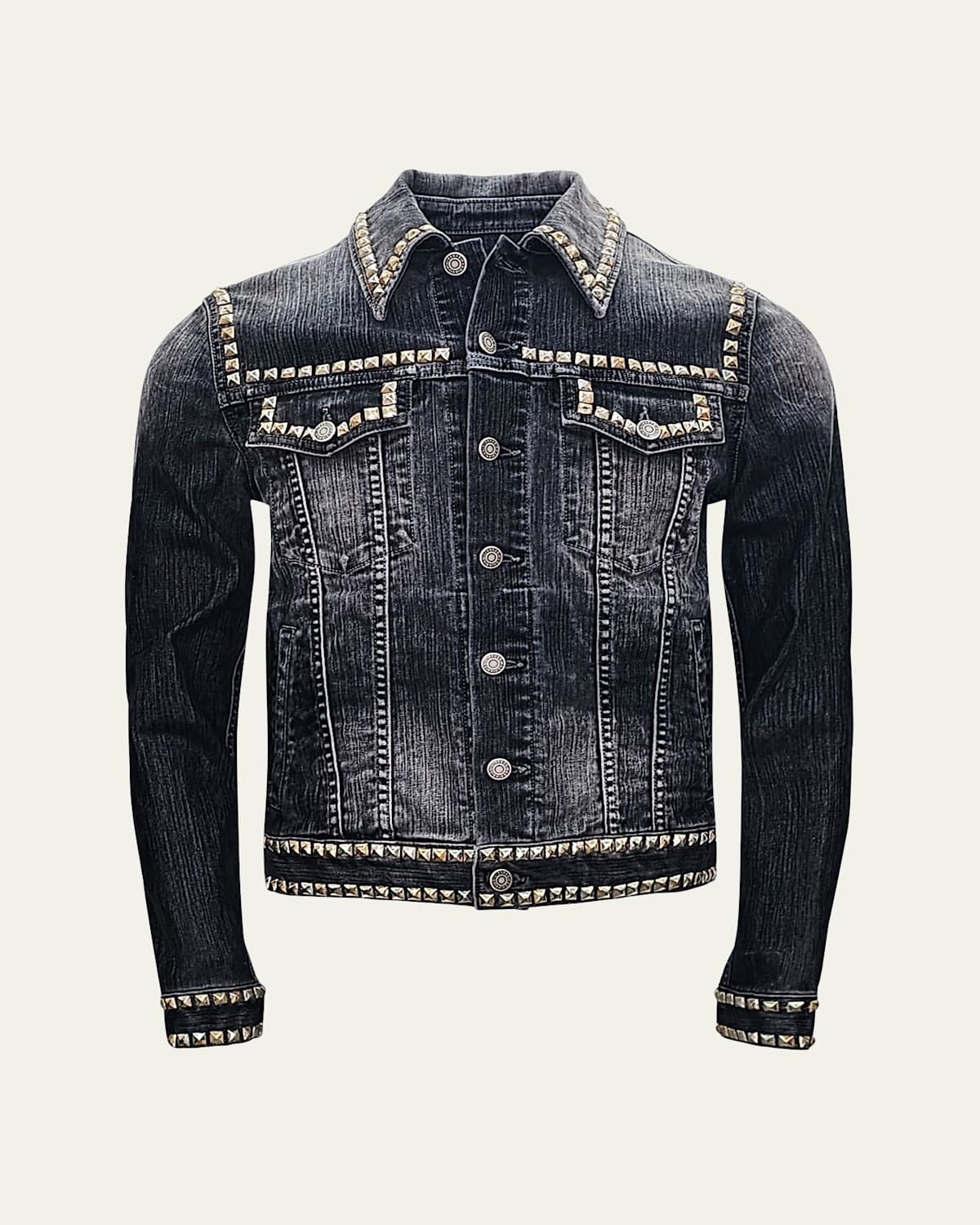 Men's Johnny Heavy Studded Trucker Jacket
