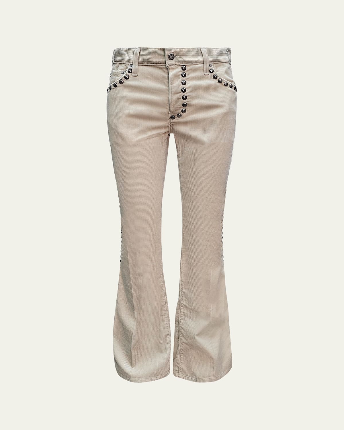 Men's Jimmy Studded Corduroy Flare Jeans