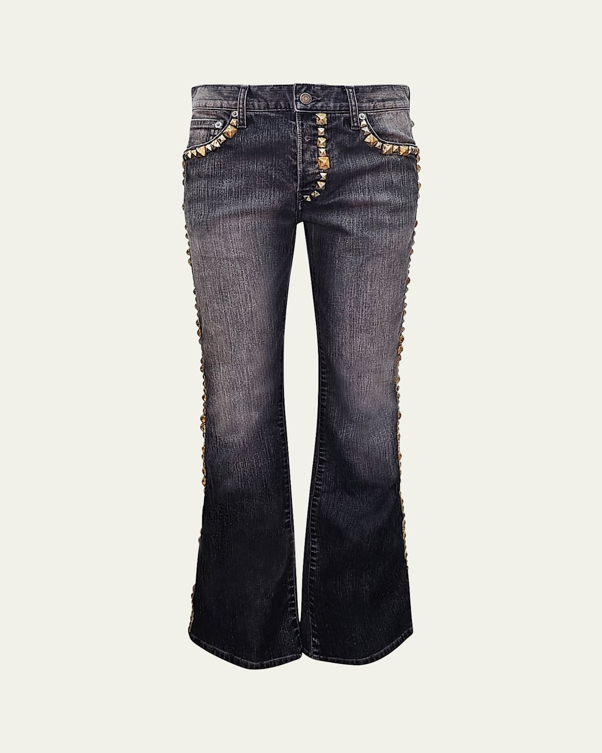 Men's Jimmy Heavy Studded Flare Jeans