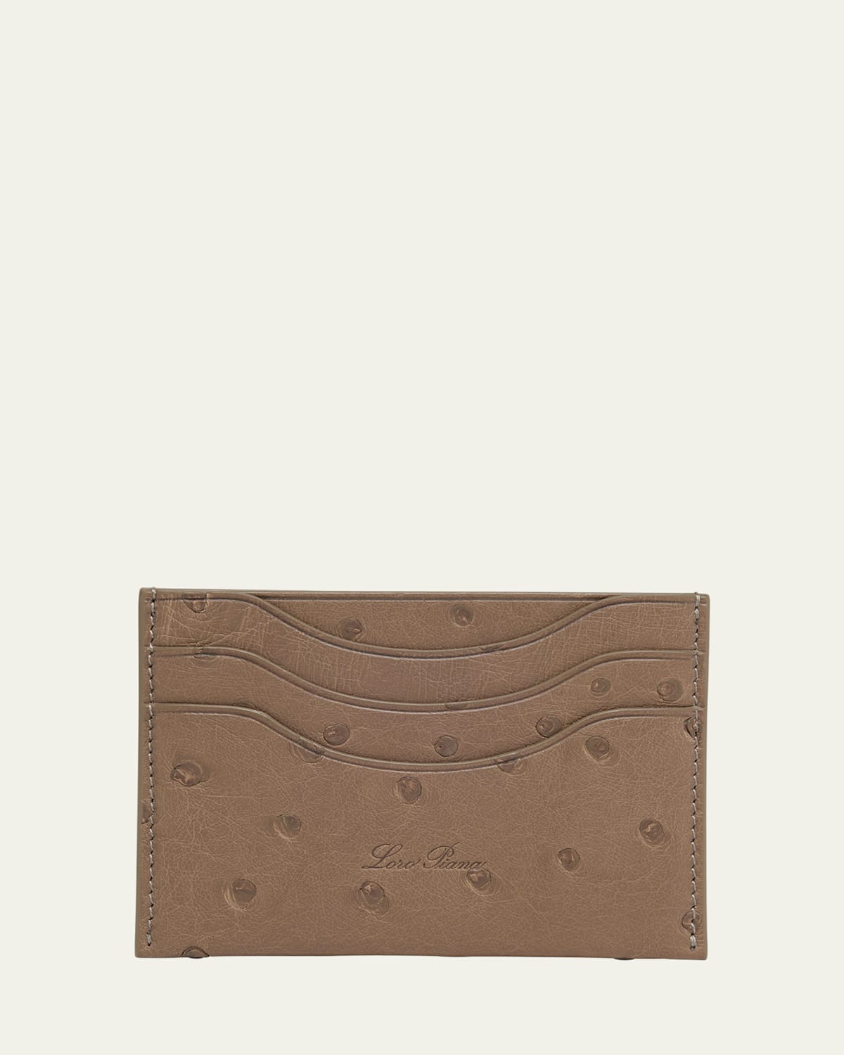 Men's Ostrich Leather Card Holder