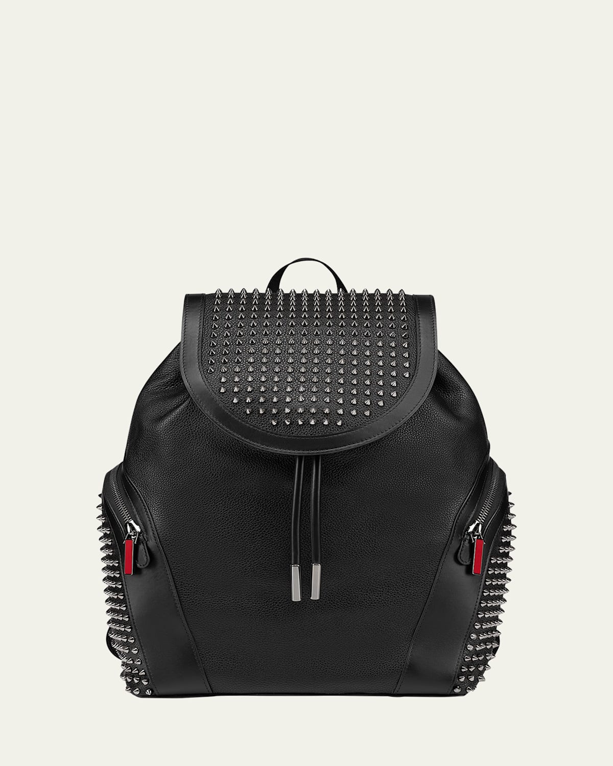 Men's Funky Spikes Leather Backpack