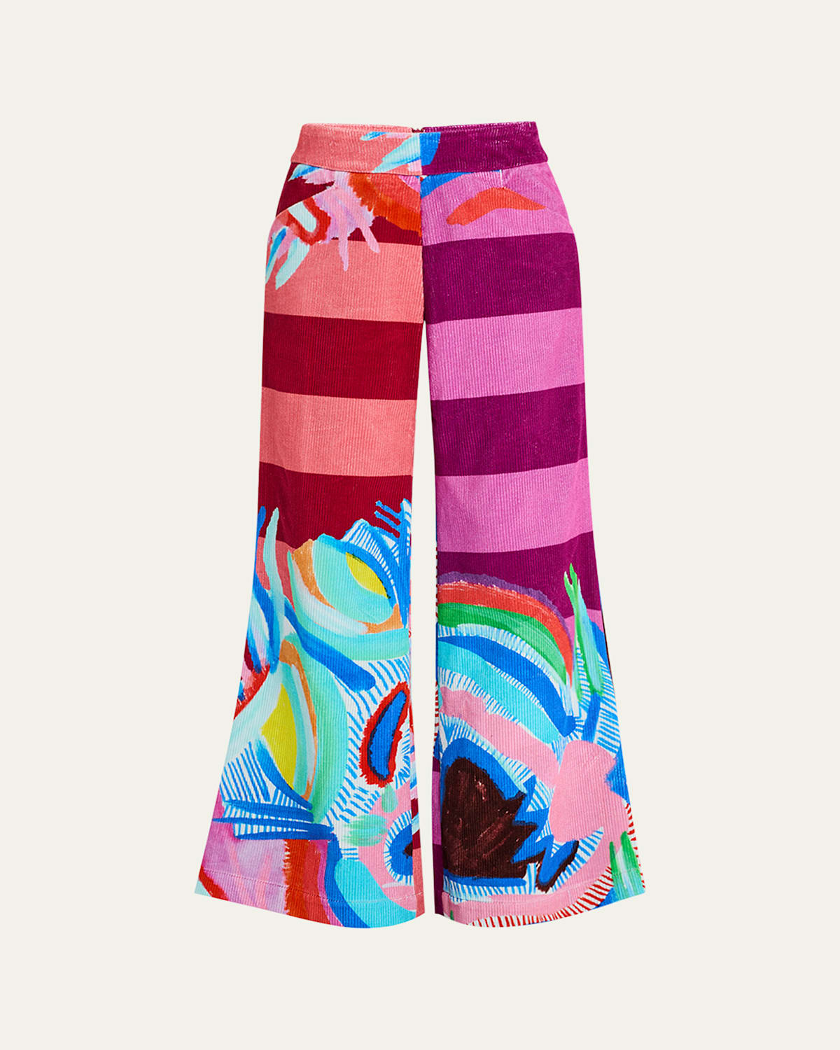 Betty Wide Leg Corduroy Fantasia Pants