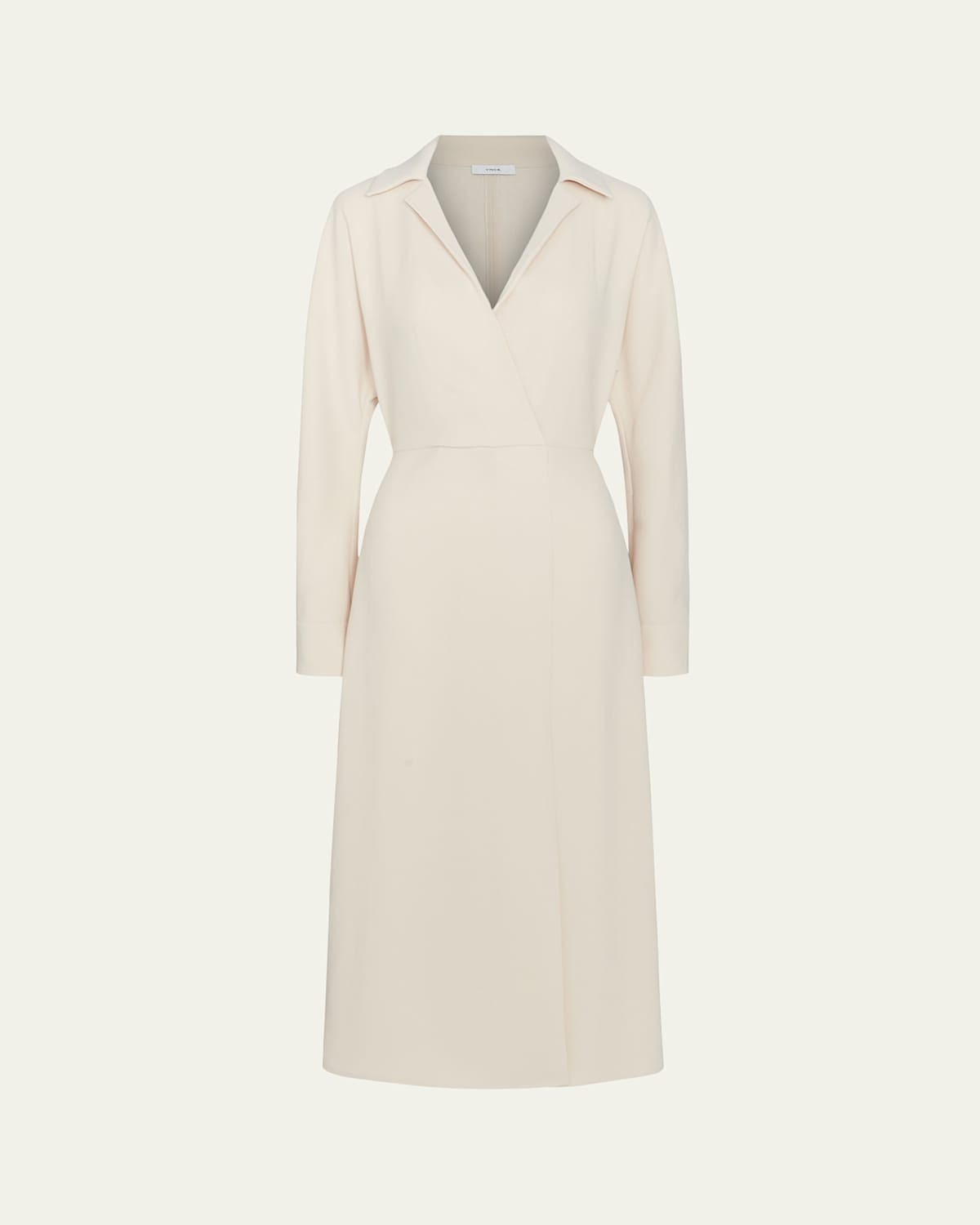 Vince Shaped Collar Dolman-Sleeve Midi Dress