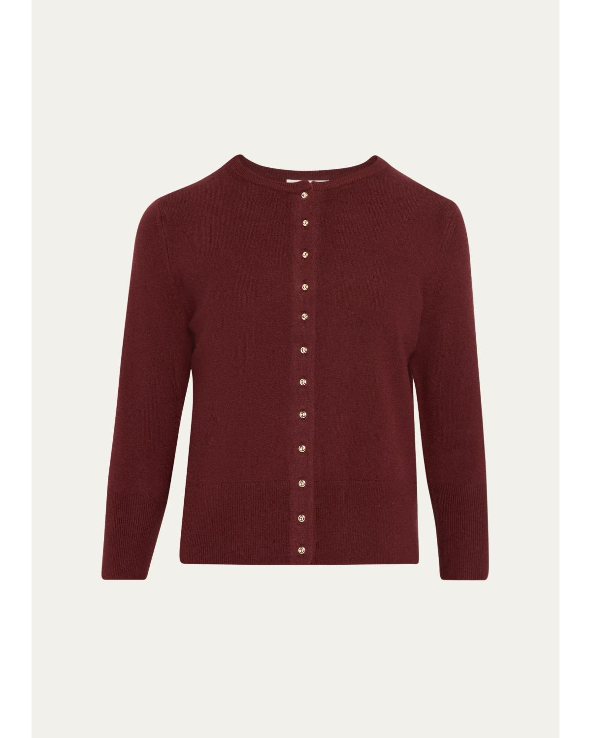 Vince V-neck Cashmere Sweater In Crimson