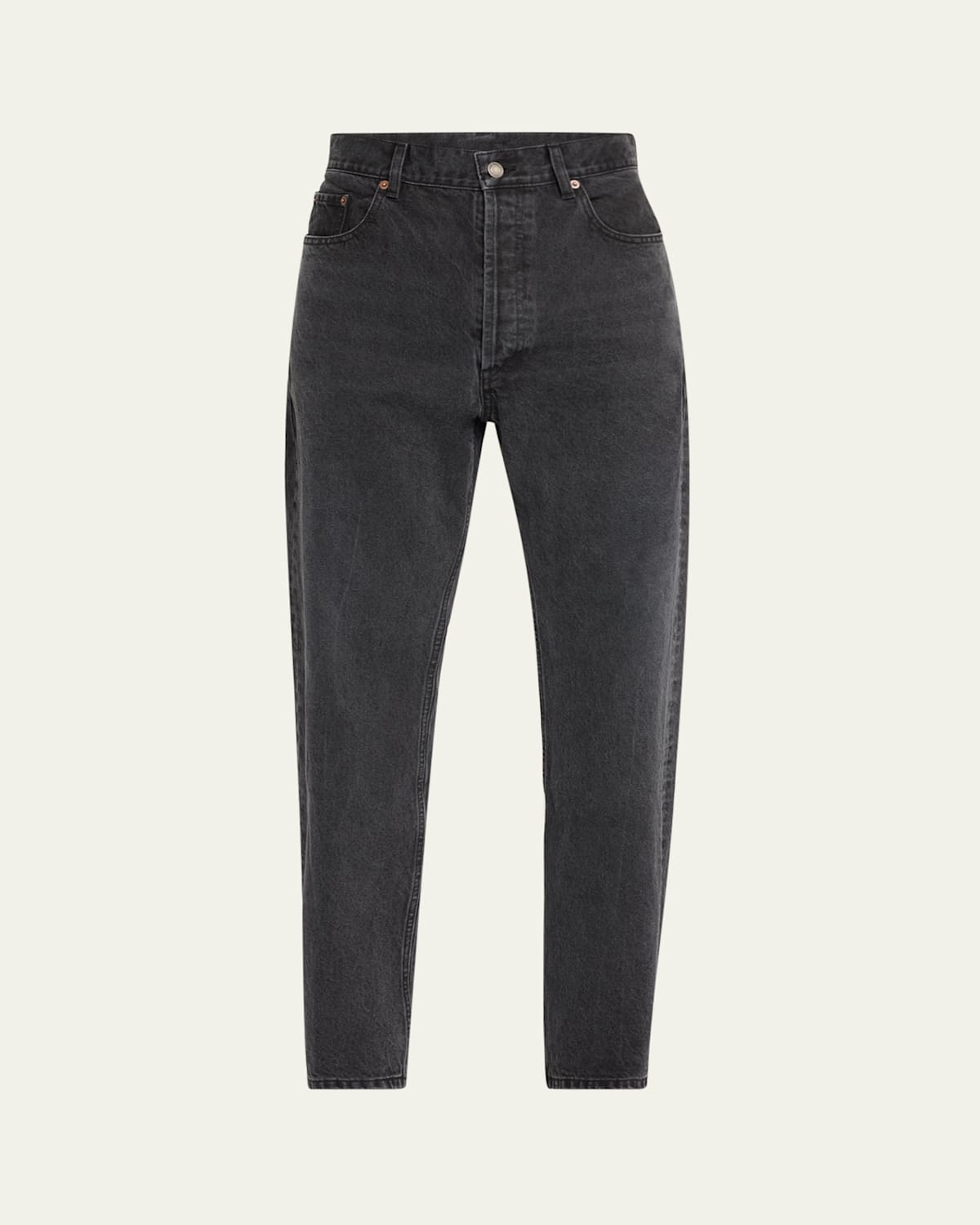 Men's Loose-Fit Faded Denim Jeans