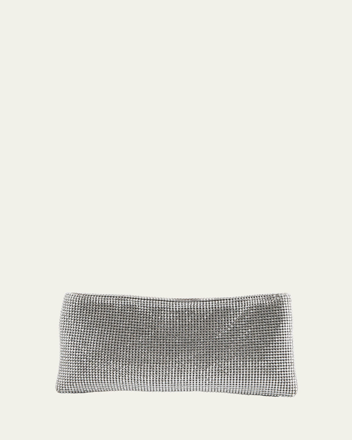 Maykimay Mesh Crystal Pouch Clutch Bag