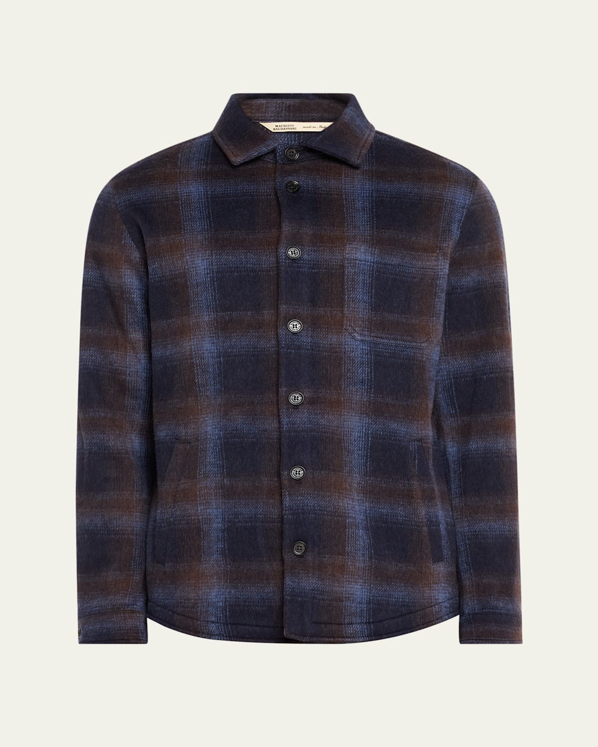 Men's Plaid Wool Jacket
