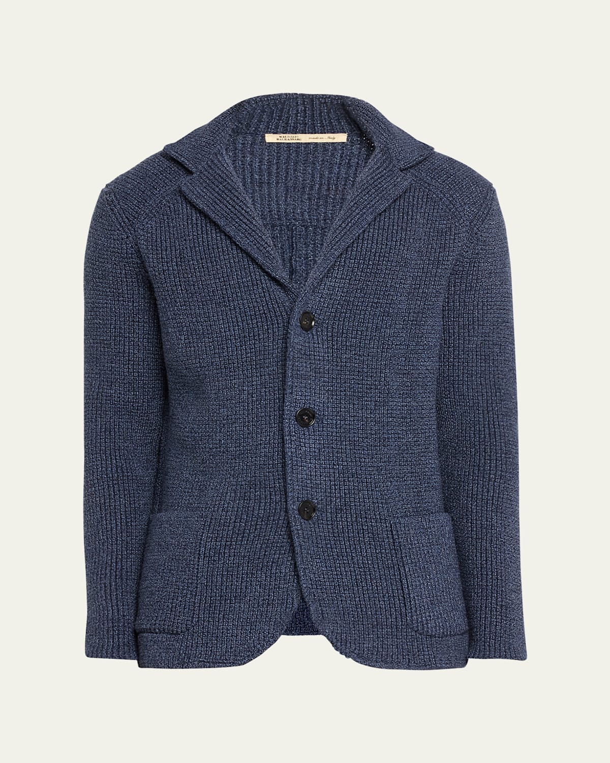 BALDASSARI MEN'S BRENTA WOOL KNIT SWEATER JACKET 
