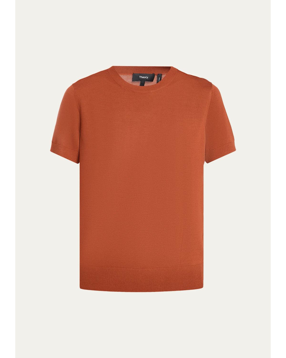 Regal Merino Wool Short-Sleeve Crew T-Shirt