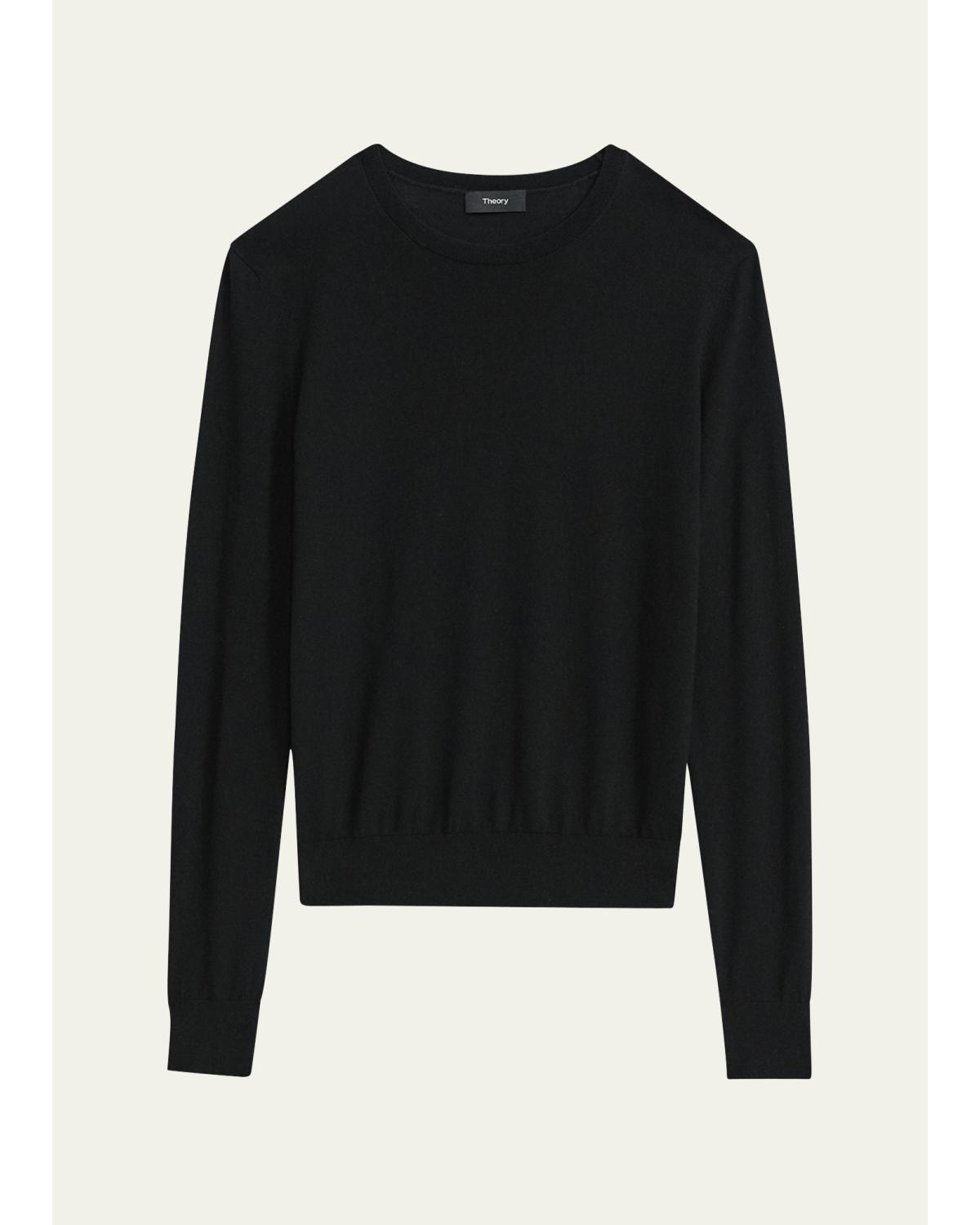 Regal Merino Wool Knit Crewneck Top