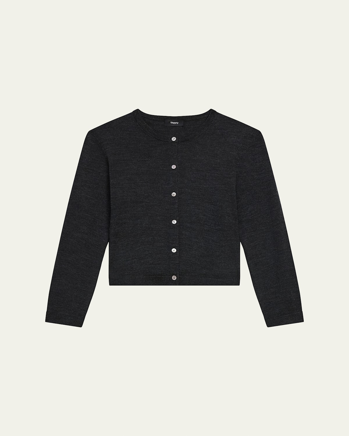 Regal Merino Wool Cropped Cardigan